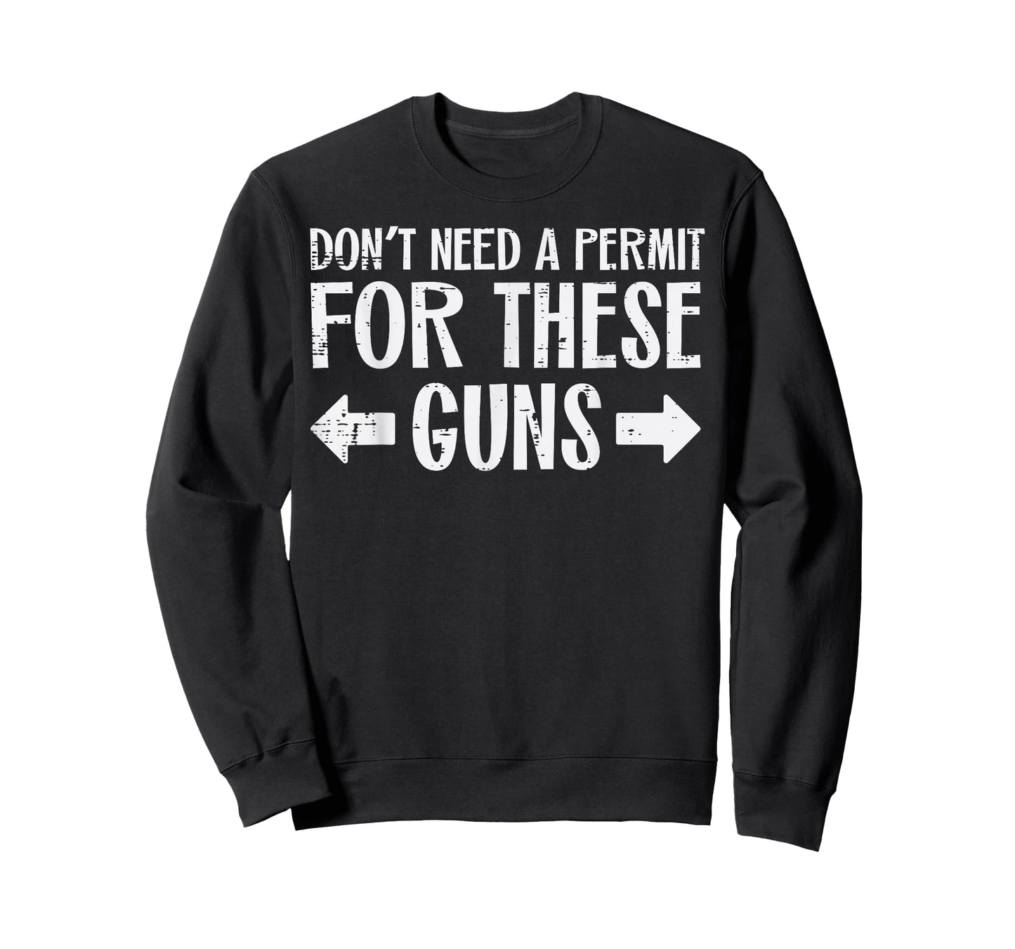 Gym Dont Need Permit For These Guns Funny Workout Men Women T-Shirt