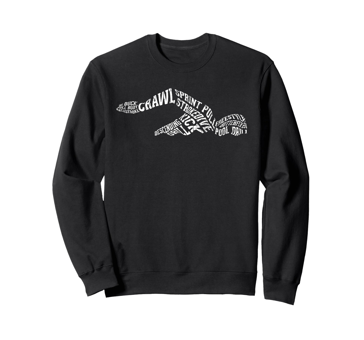 Swimmer Typography Funny Swim Swimming Coach Player Graphic T-Shirt