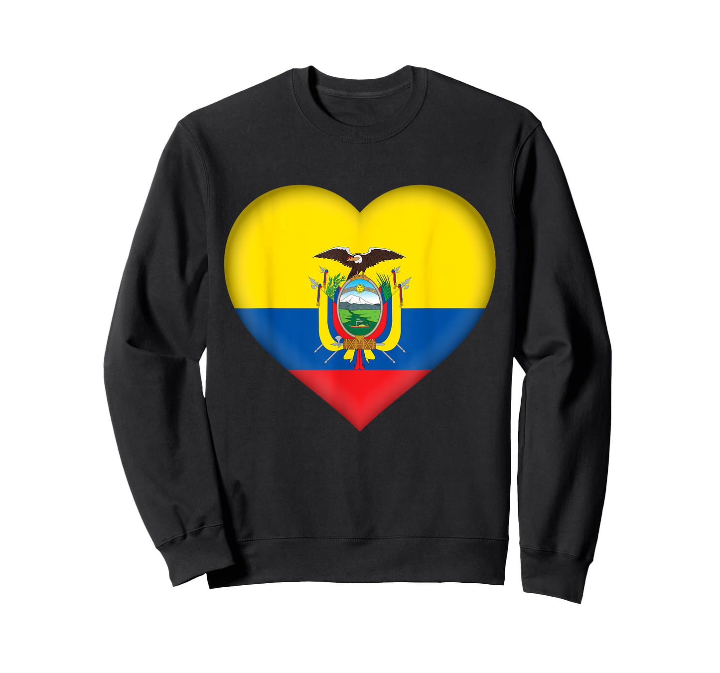 I Love Ecuador | Ecuadorian Flag Heart Outfit T-Shirt