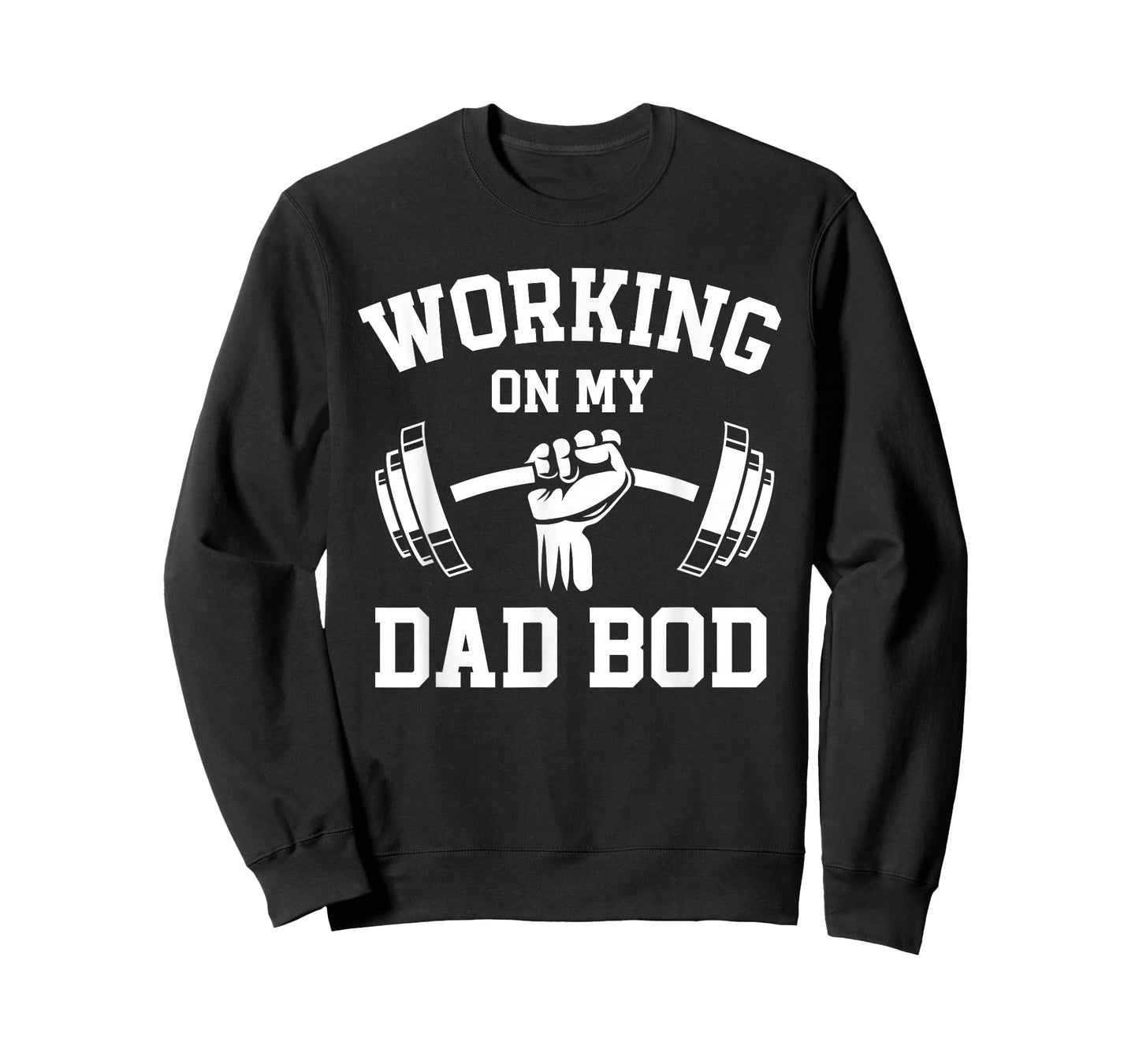 Working On My Dad Bod Funny Gym Lifting Workout Father's Day T-Shirt