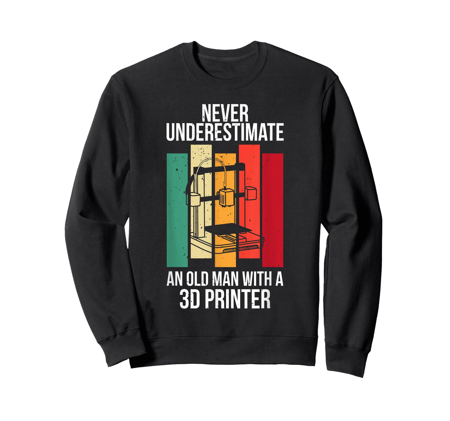 Funny Grandpa 3D Printer Filament Printing Machine Lover Gag T-Shirt