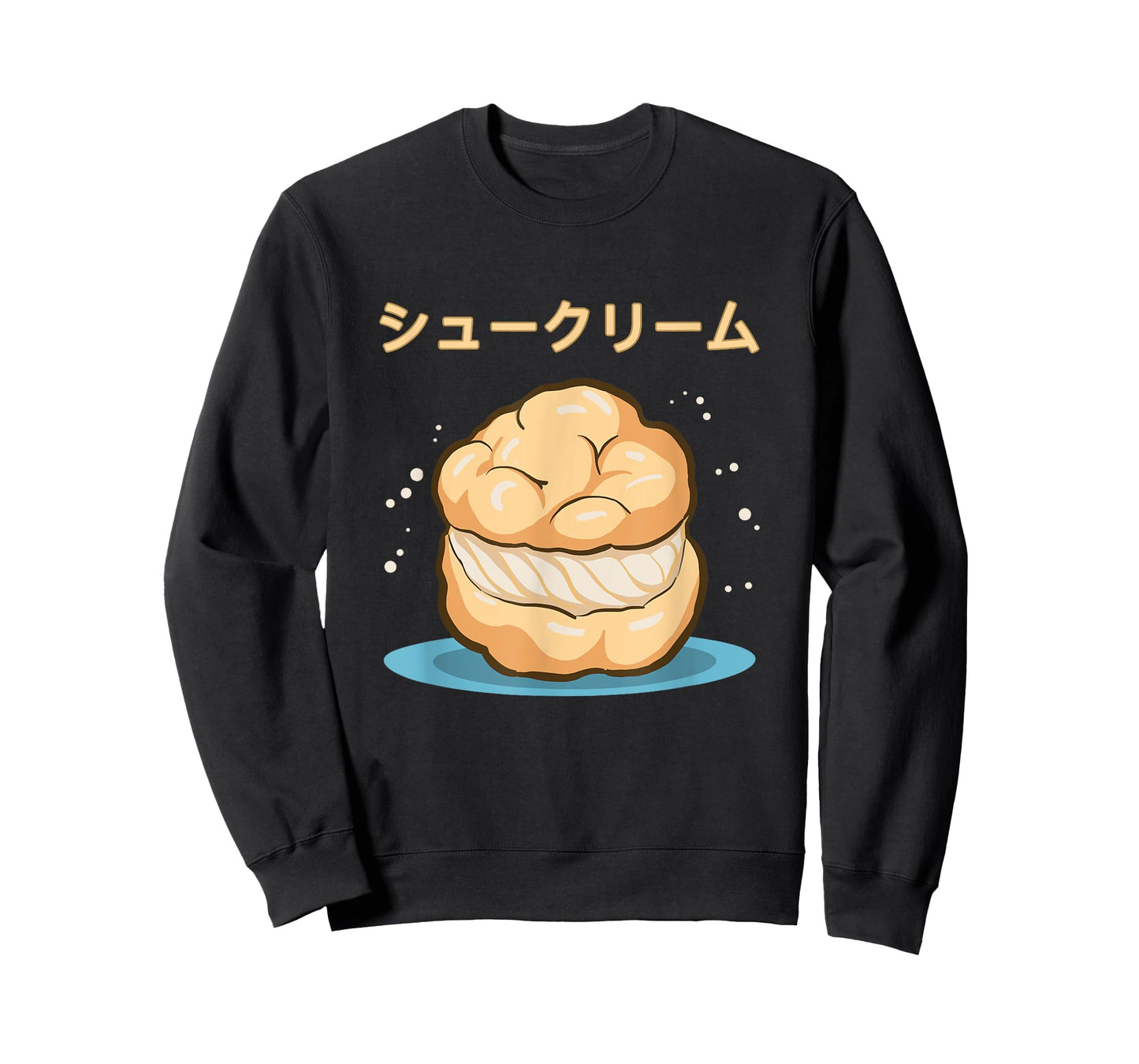 Cartoon Cream Puff Sweet Cup Cake Japanese Retro 90s Anime T-Shirt