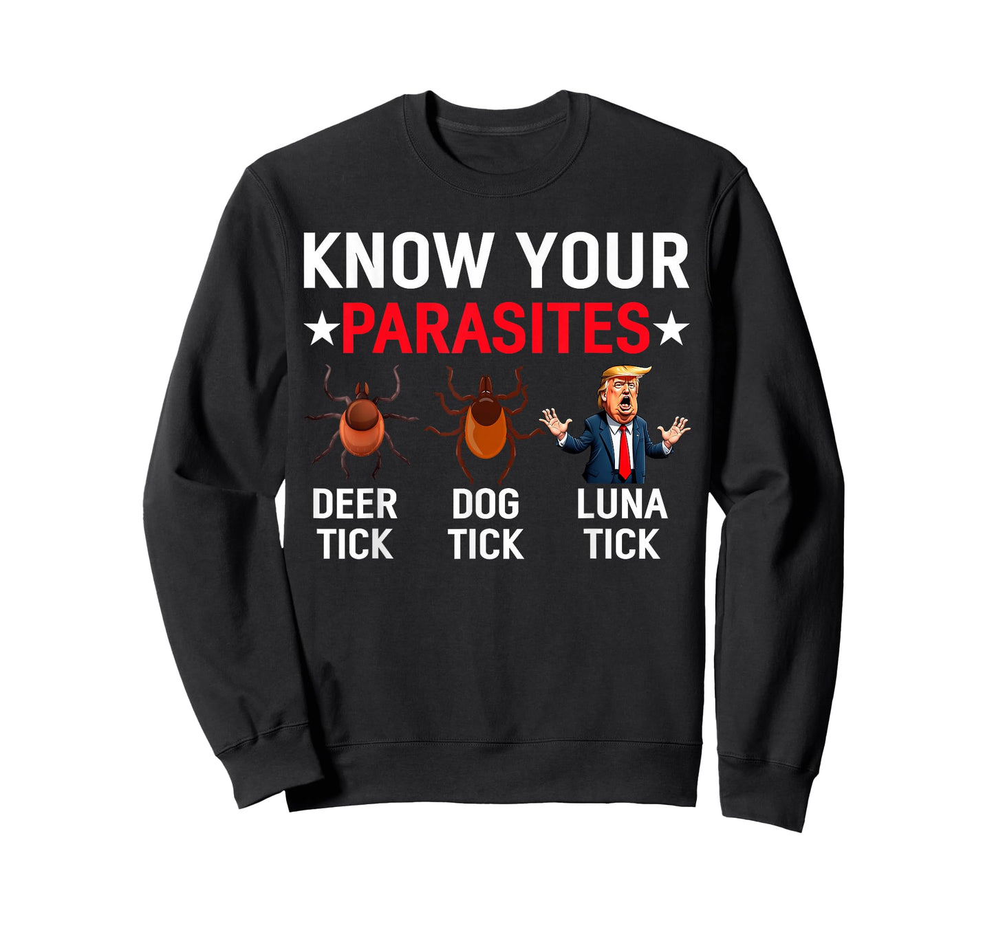 Know Your Parasites Anti-Trump Meme Trump Parody Tick Resist T-Shirt