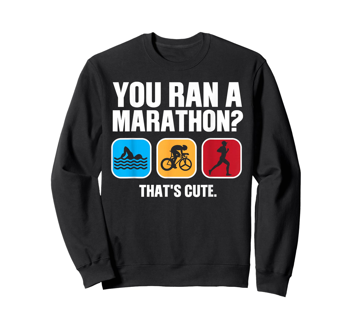 Funny Swim Bike Run Triathlon Design Men Women Triathletes T-Shirt