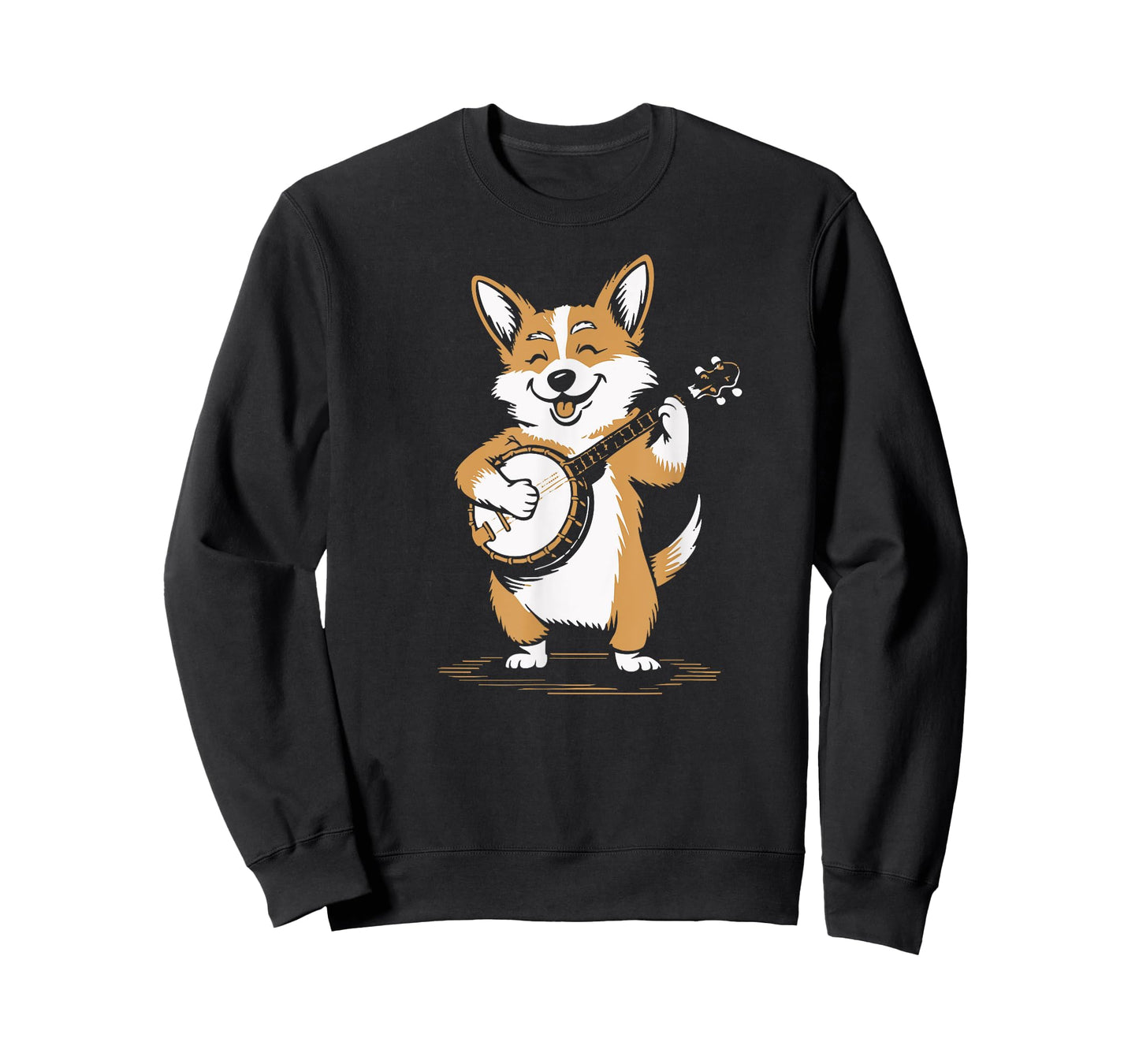 Bluegrass Banjo Corgi Cute Music Lover T-Shirt