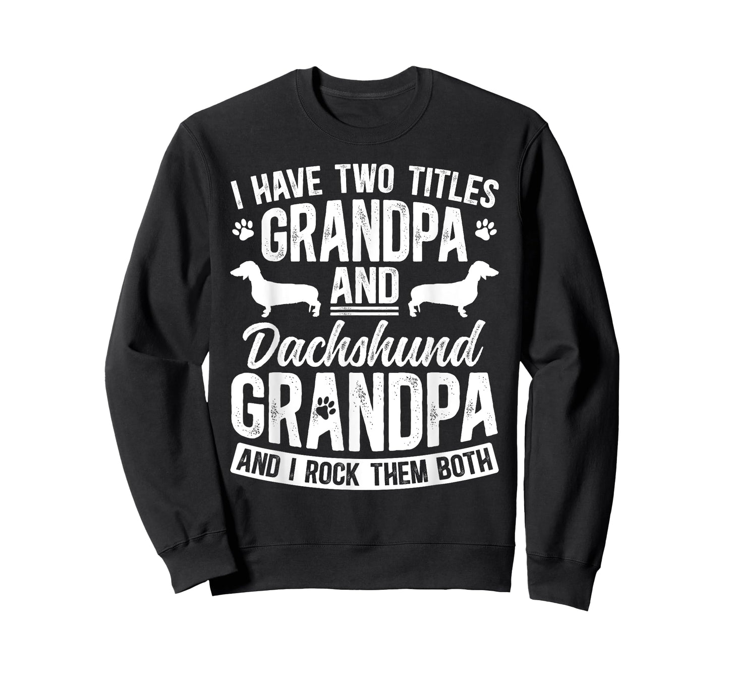 Grandpa And Dachshund Grandpa Of A Dachshund Grandfather T-Shirt