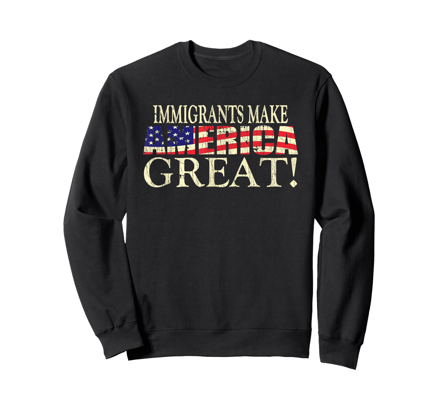 Immigrants Make America Great American Flag Lover T-Shirt