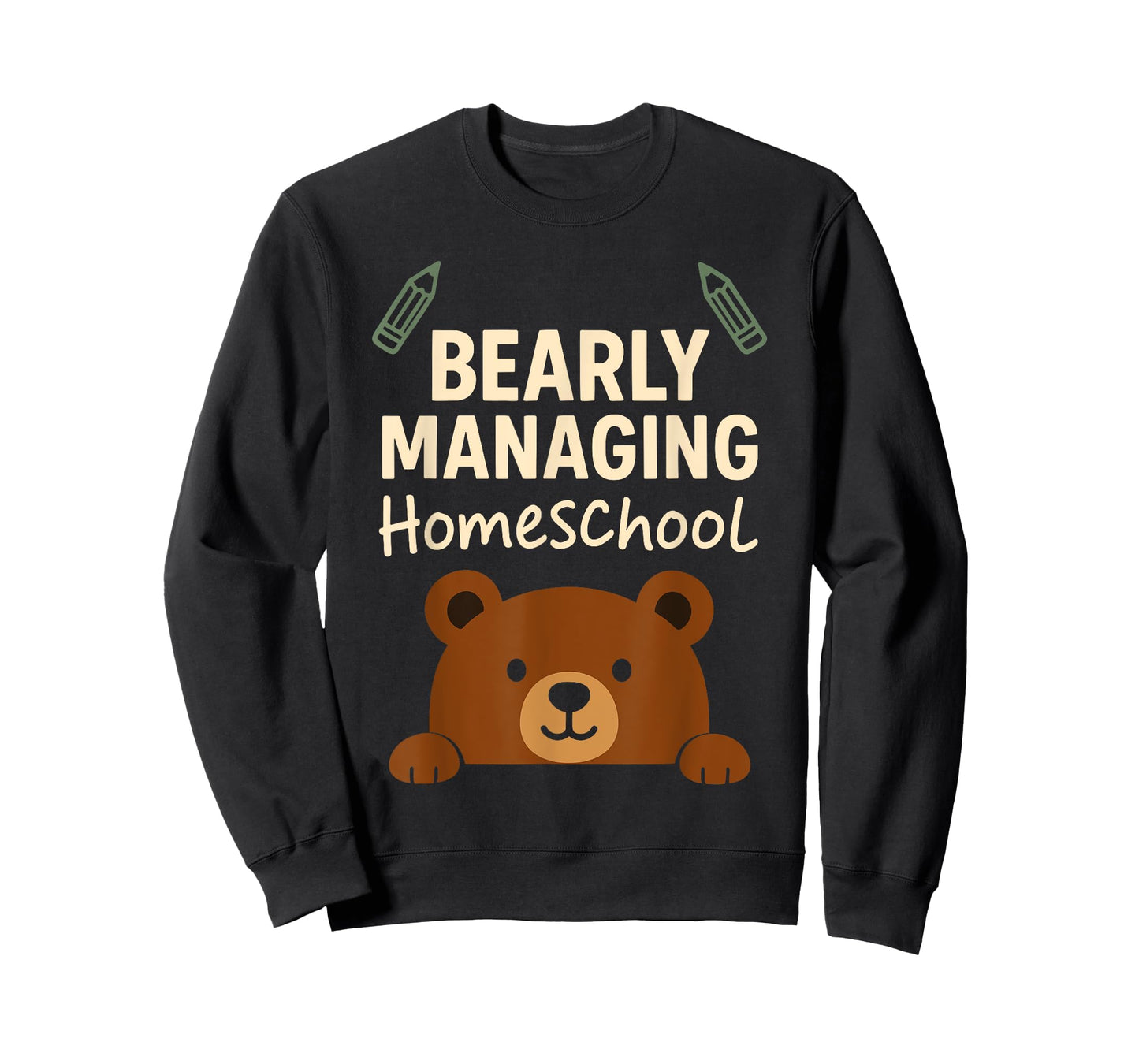 Homeschool Mom Mama Bear Homeschooling Gift Teacher Mom T-Shirt