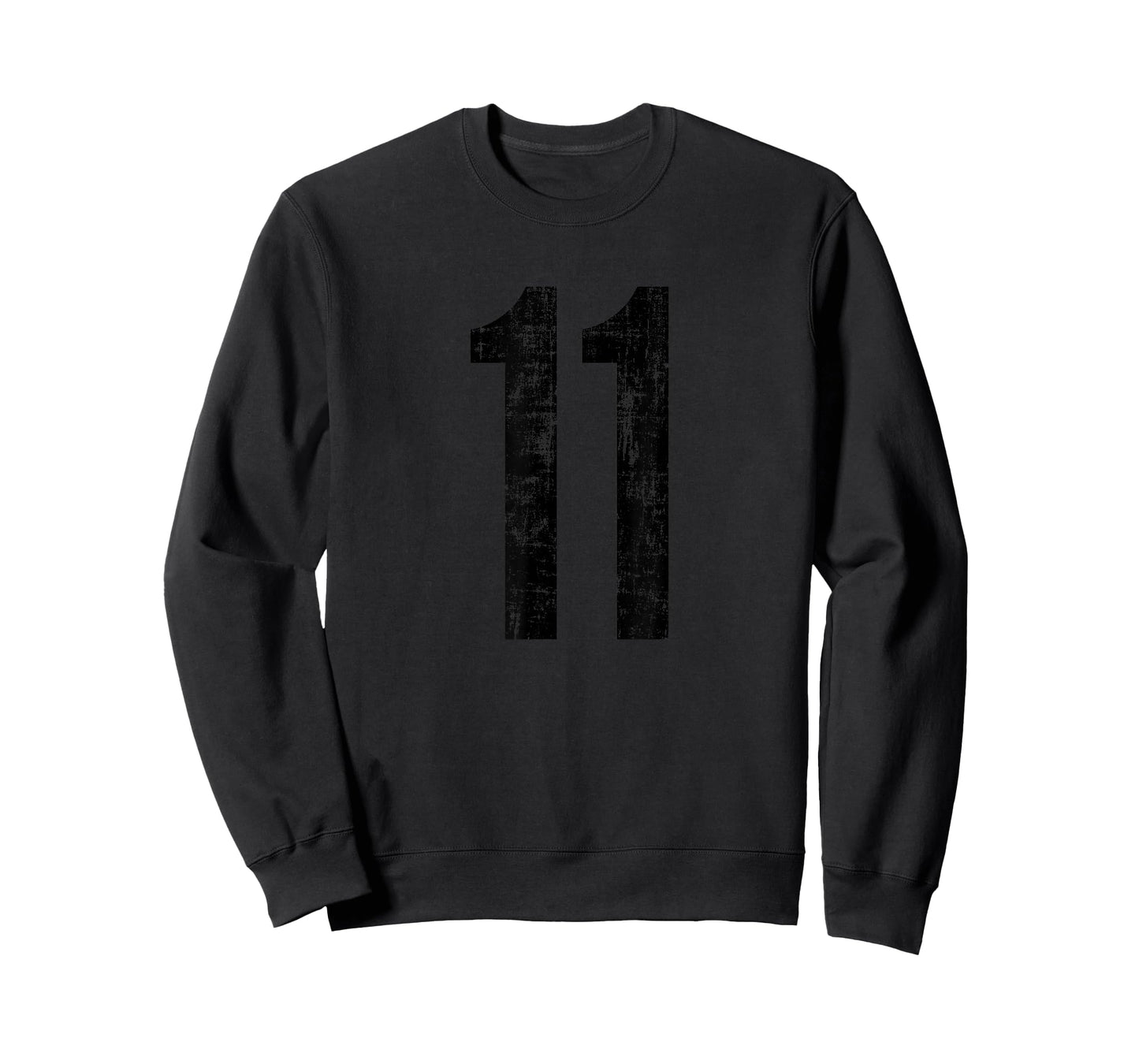 Number 11 Distressed Vintage Sport Team Practice Training T-Shirt