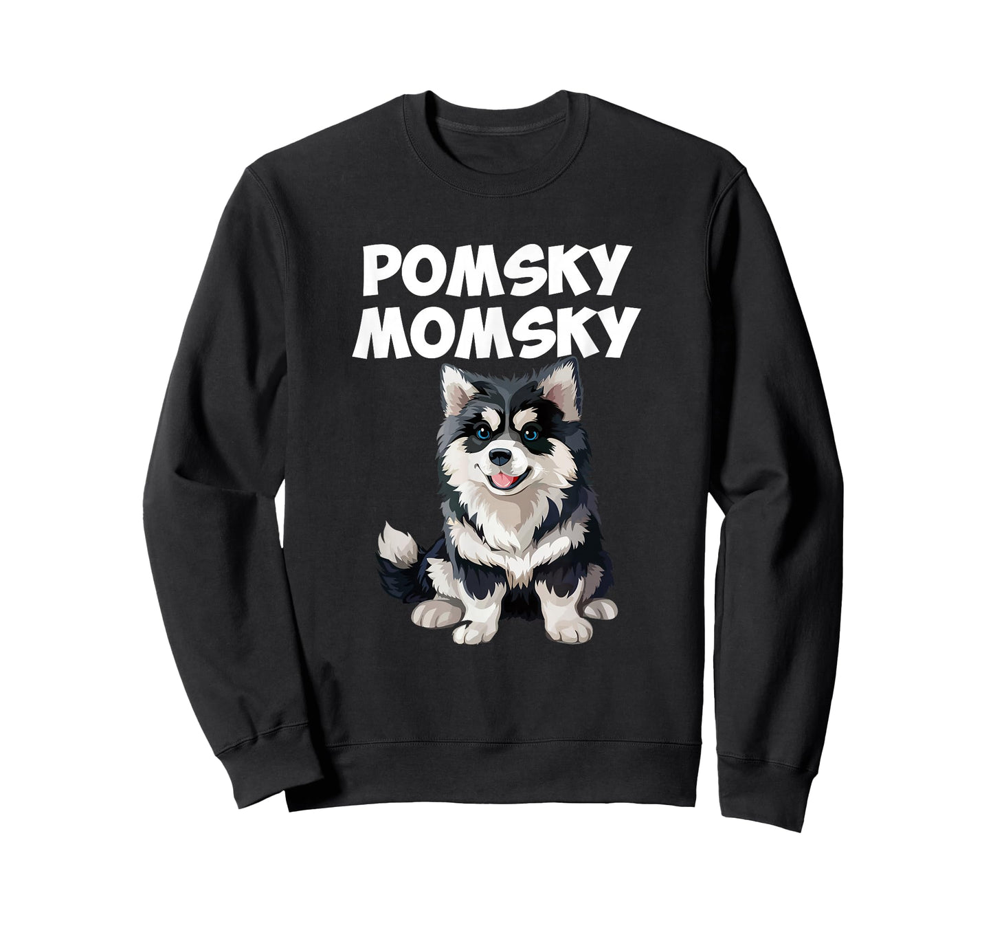 Pomsky Momsky dog T-Shirt for Men Women Girls Kids