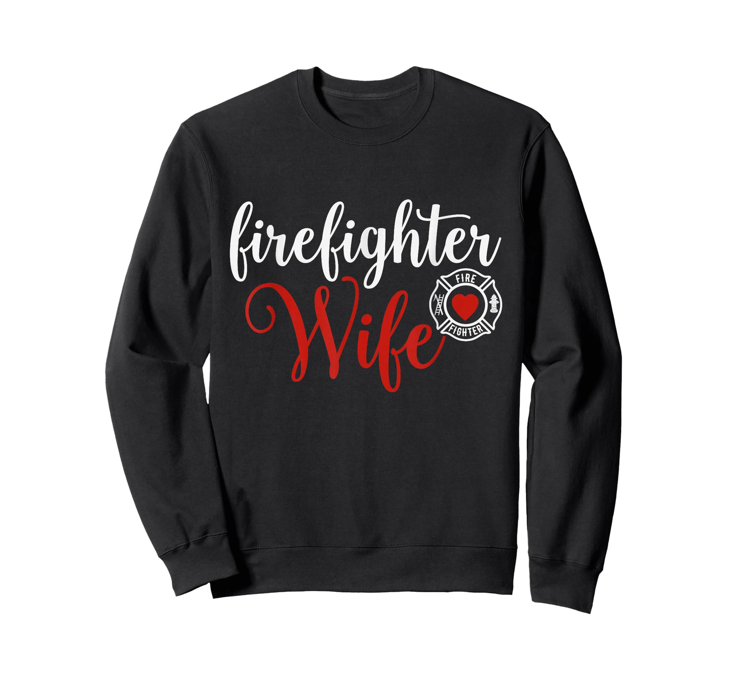 Firefighter Wife Gift for Husband Wife. T-Shirt