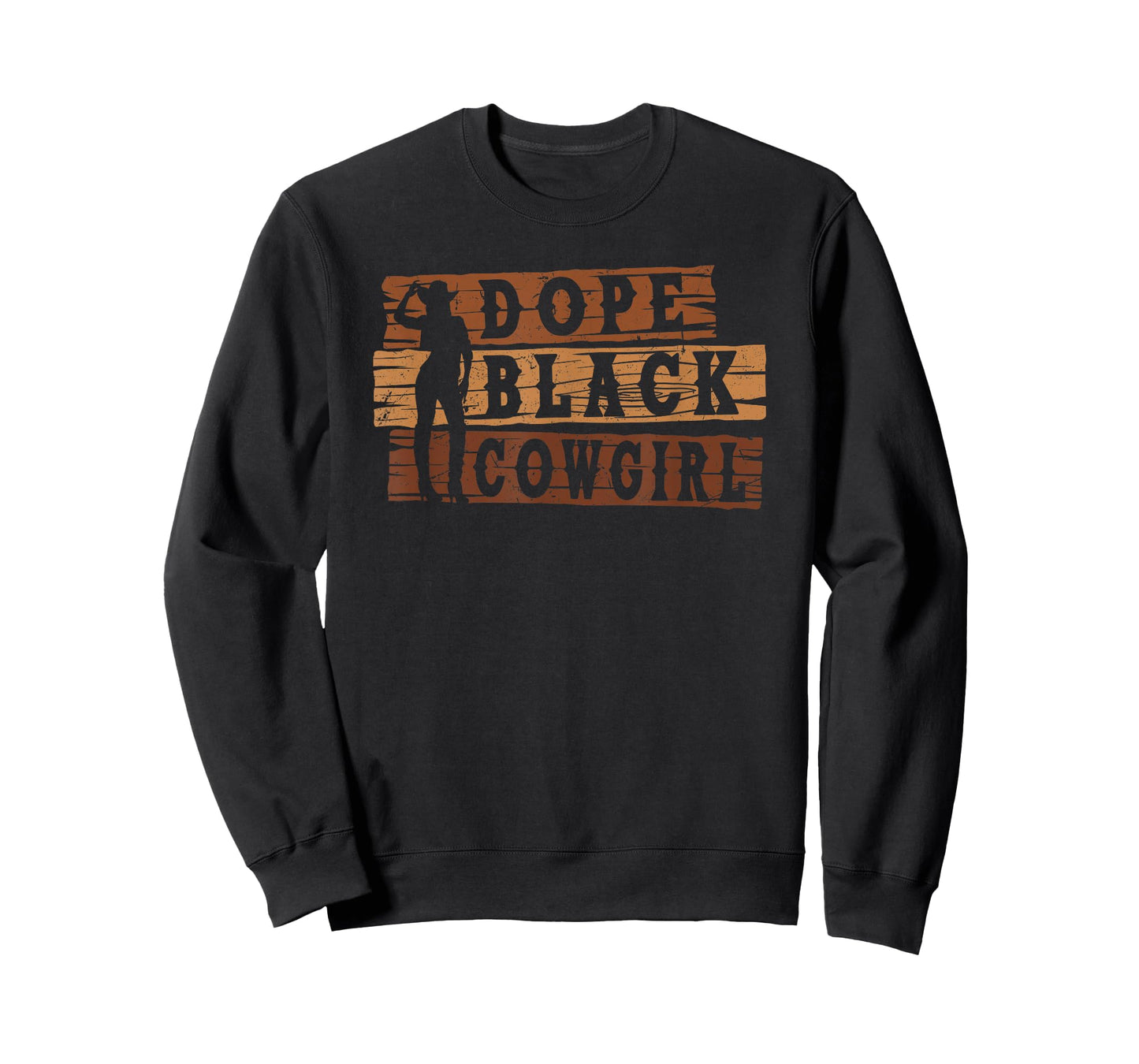 Dope Black Cowgirl Melanin Black African Rodeo Cowgirl T-Shirt