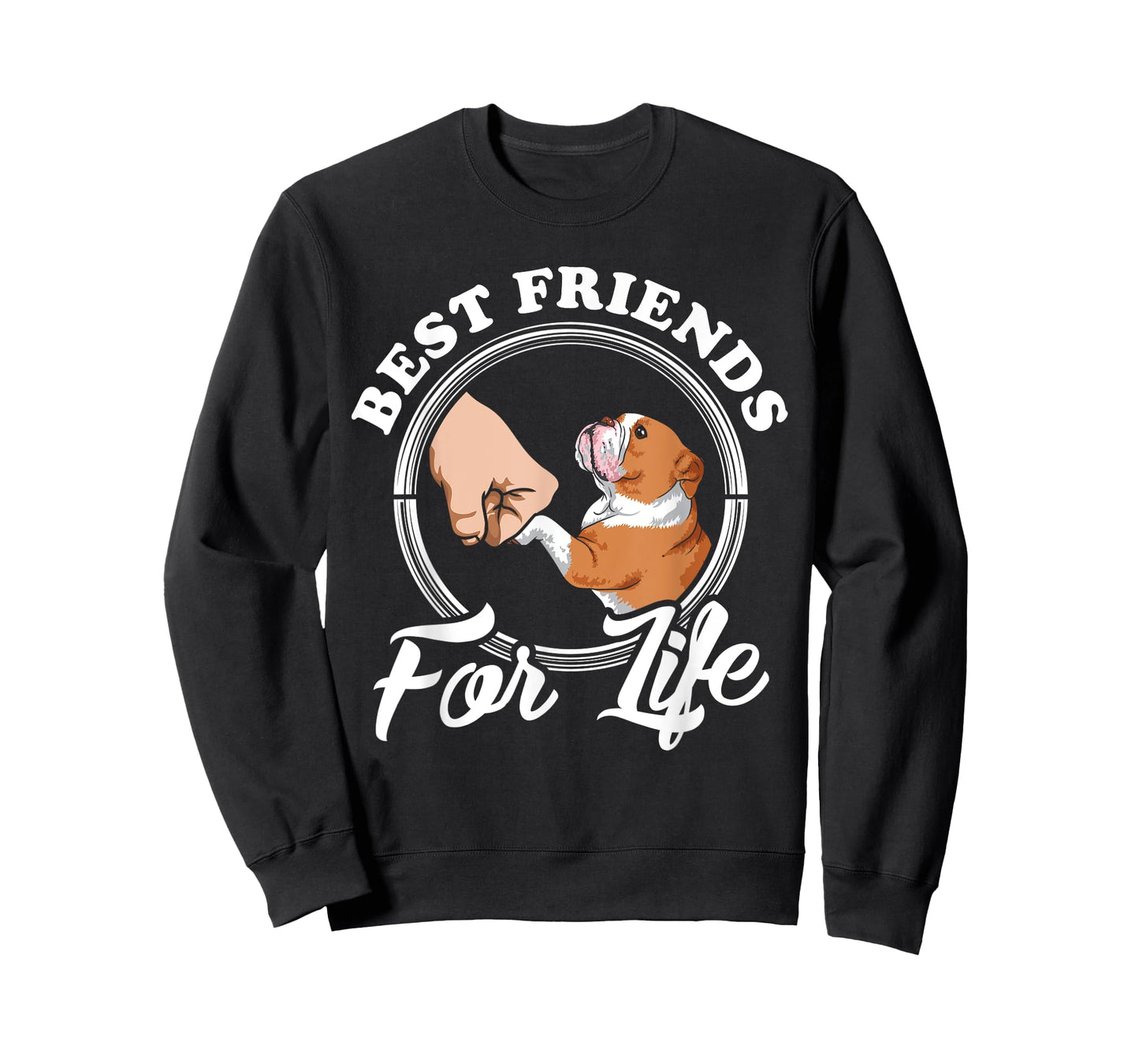 English Bulldog Lover Best Freinds Funny English Bulldog Men Women Kids T-Shirt