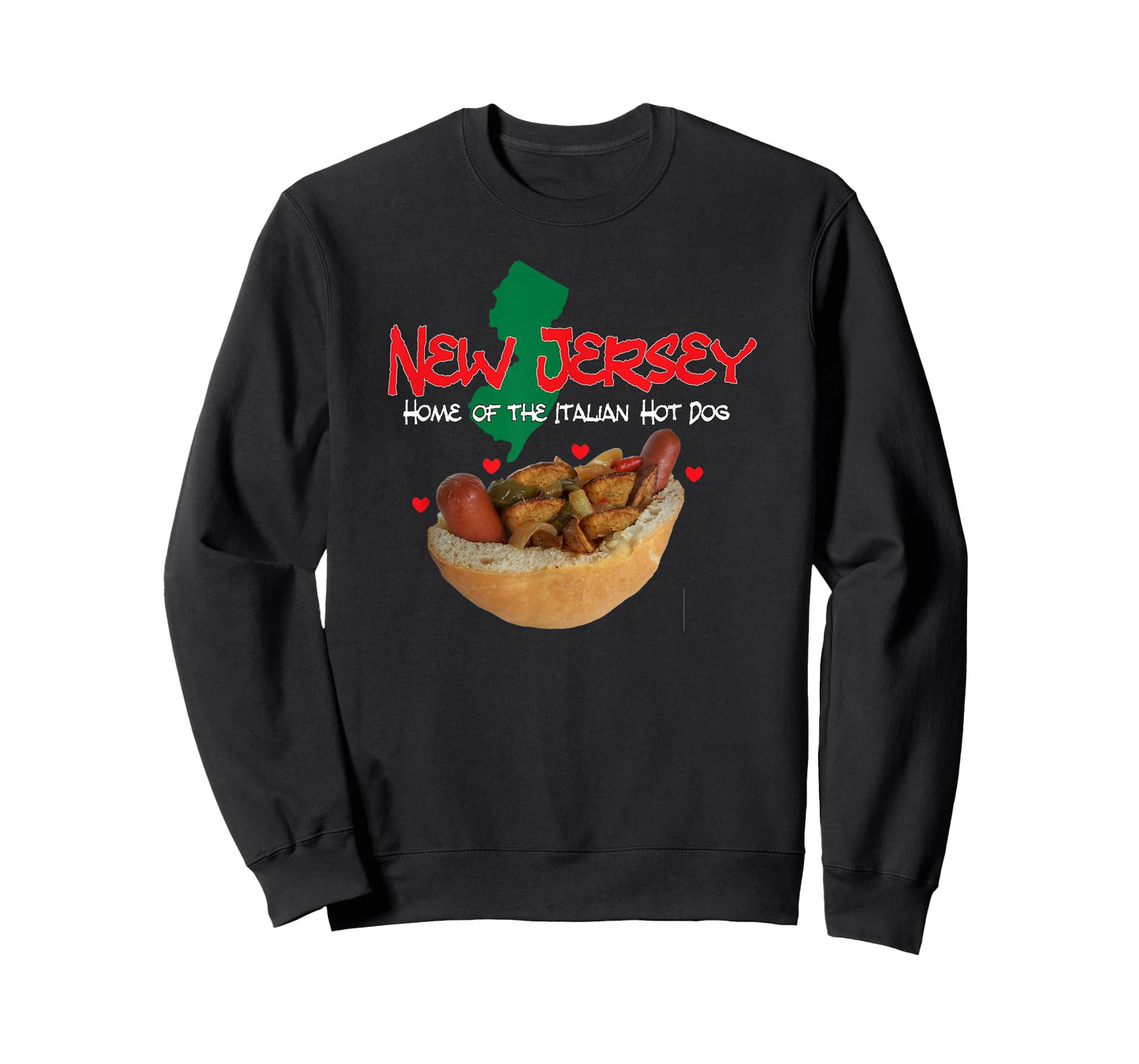 NEW JERSEY, HOME OF THE ITALIAN HOTDOG, NJ, HOT DOGS, FOOD T-Shirt