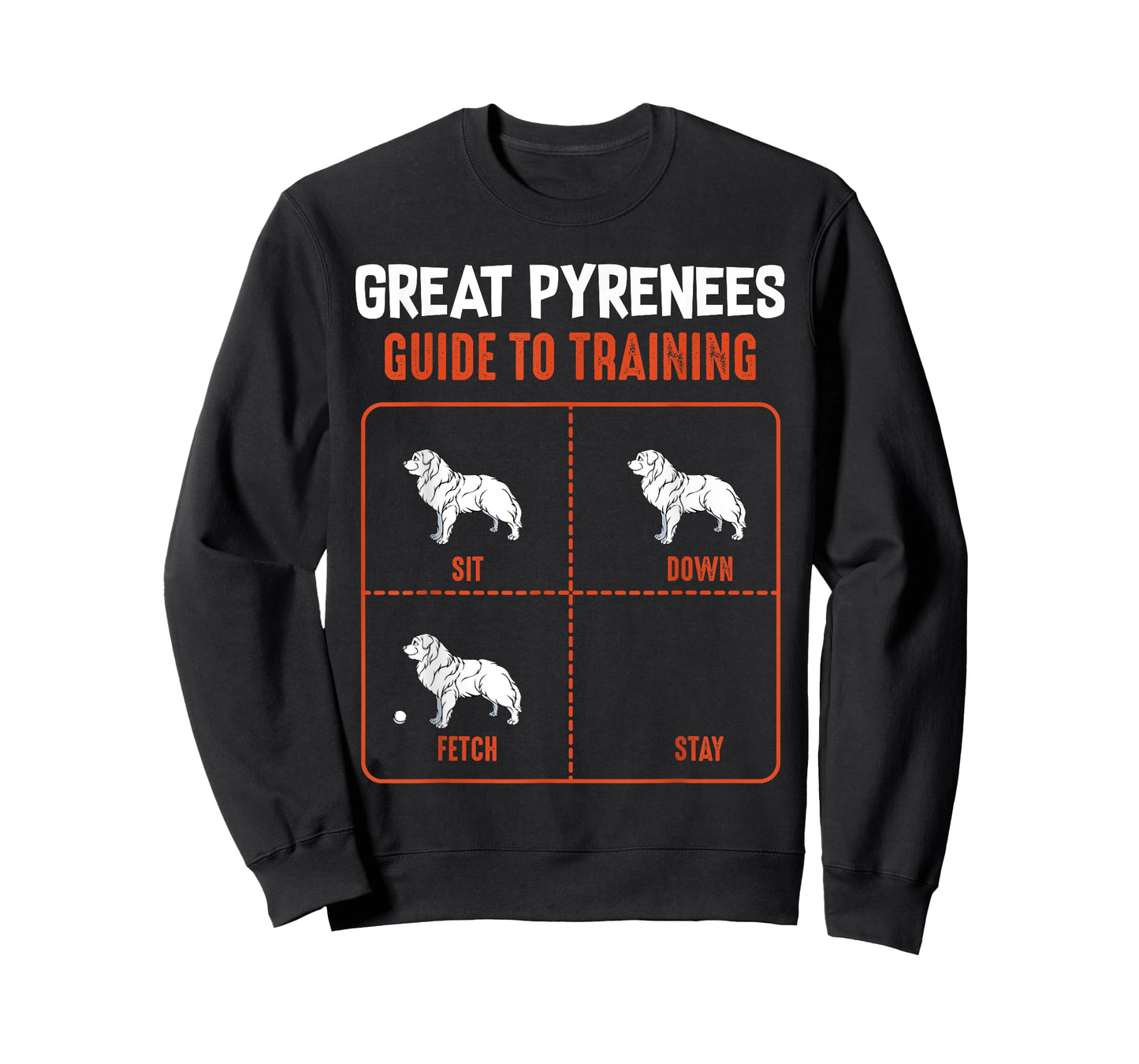 Great Pyrenees Guide To Training Funny Dog Pet Lover T-shirt Men Women Girls Kids T-Shirt