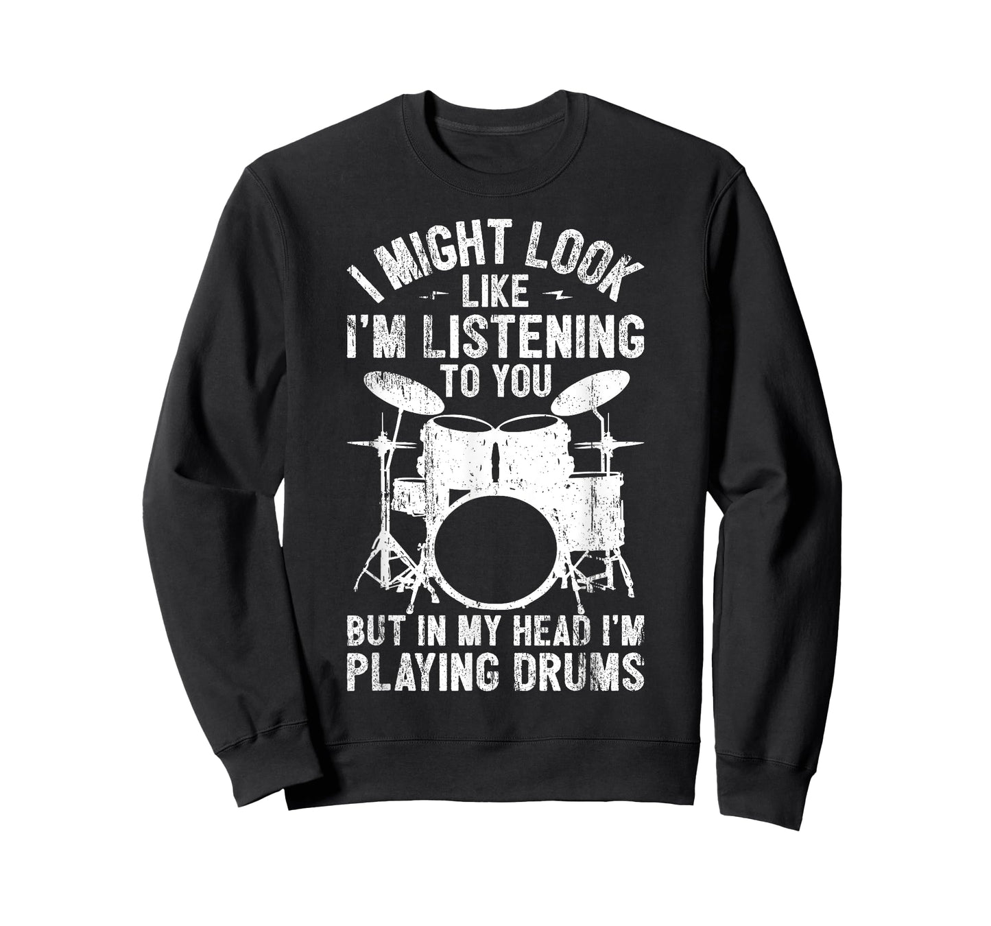 Drummer I Might Look Like I'm Listening Playing Drums Band T-Shirt