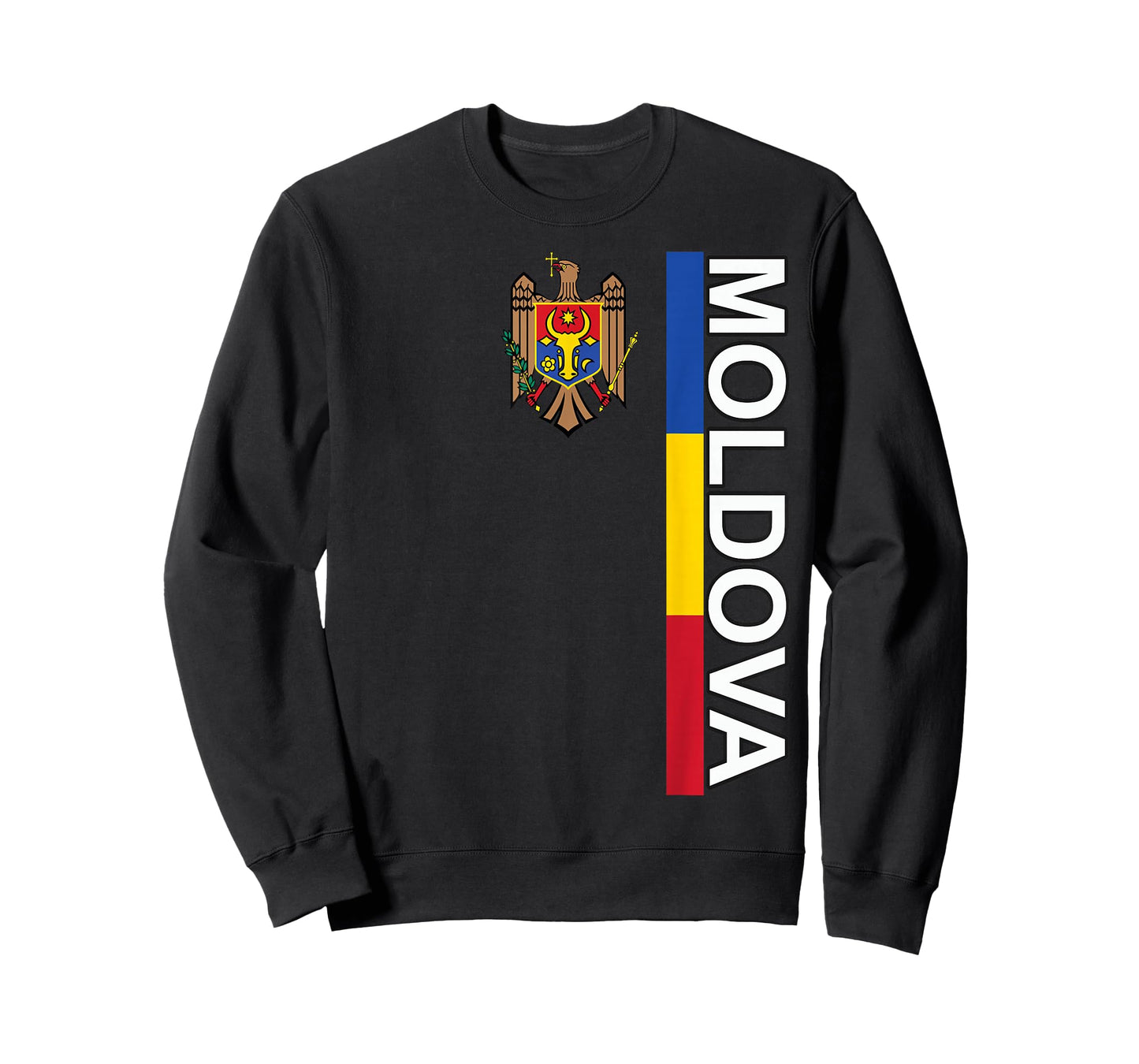Moldovan Flag Left with Moldova Emblem T-Shirt