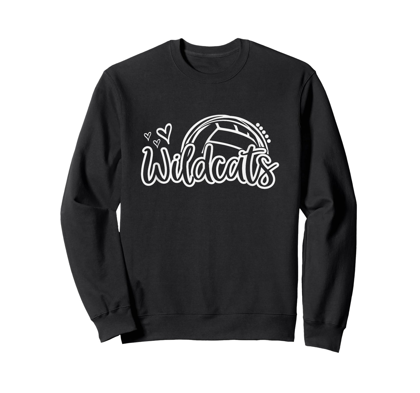 Volleyball Wildcats School Sports Fan Team Spirit T-Shirt