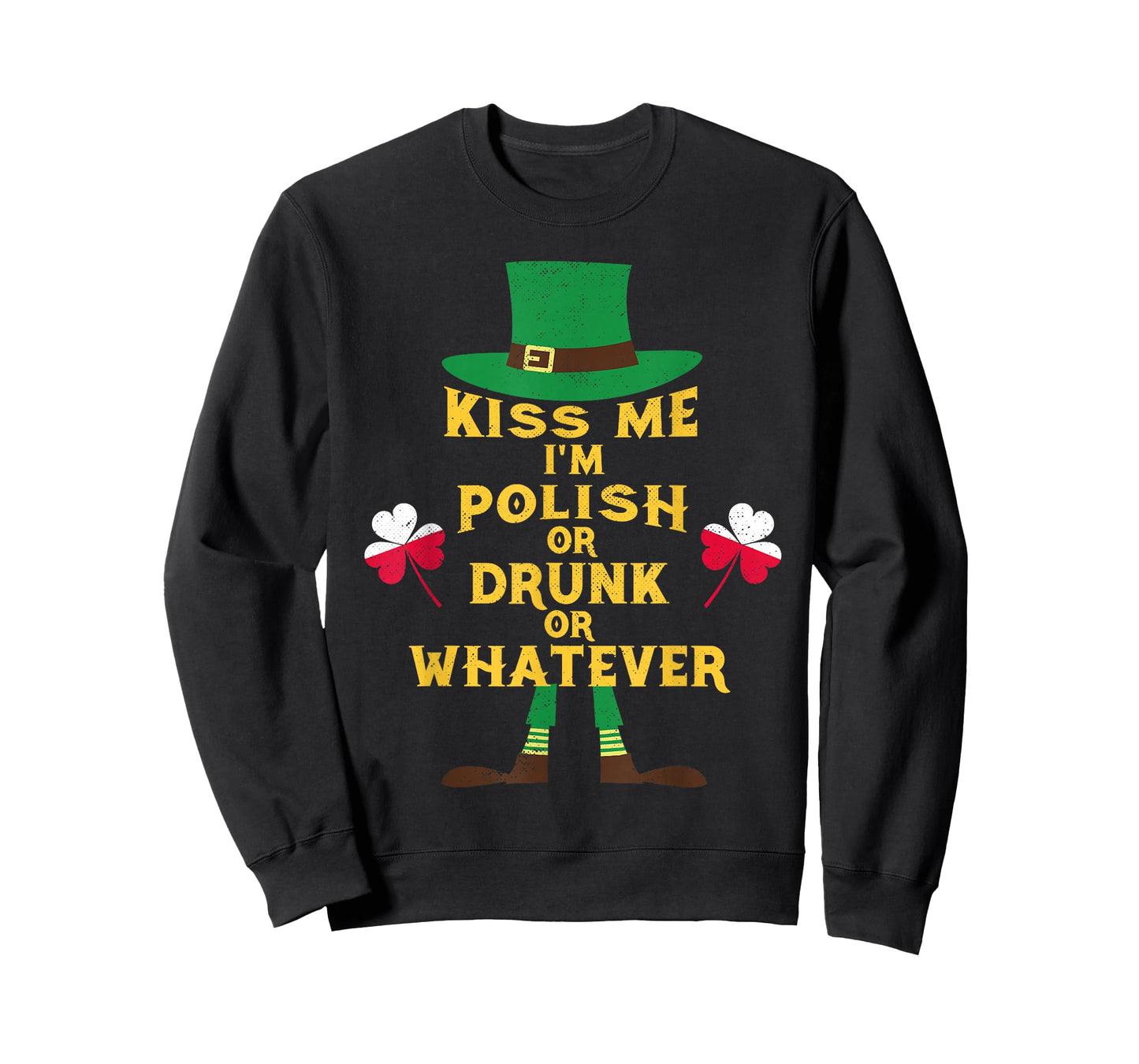 Kiss Me I'm Polish St Patrick's Day T-Shirt Irish Poland T-Shirt