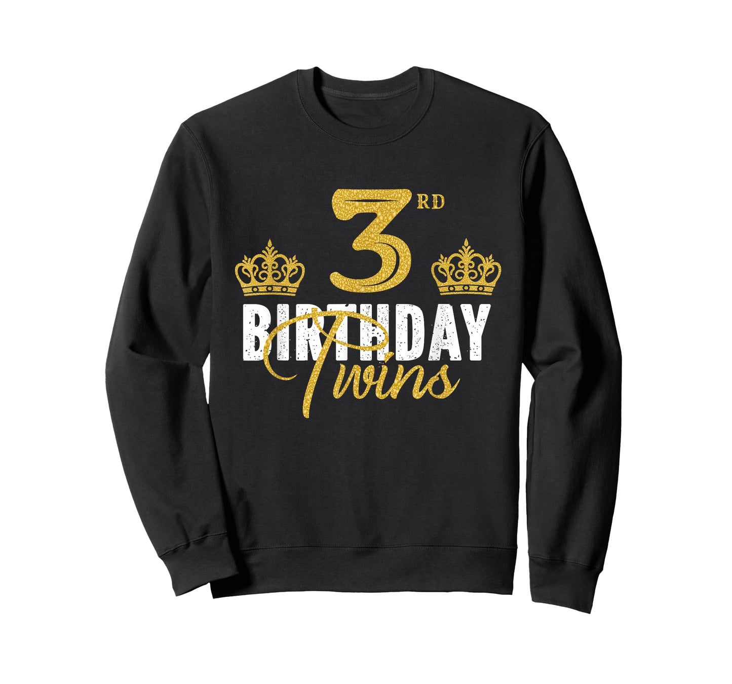 3rd Birthday Twins 3 Years Old Party Idea For Boy And Girl T-Shirt