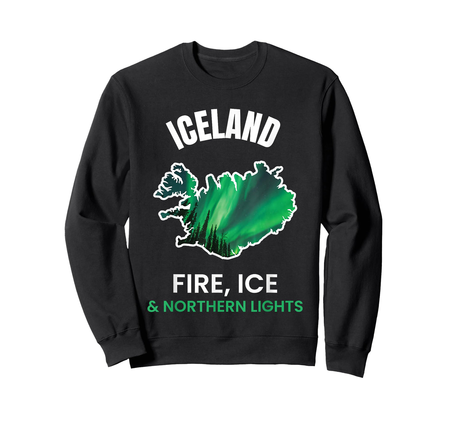 Iceland Northern Light Aurora Reykjavík Icelandic Gift T-Shirt