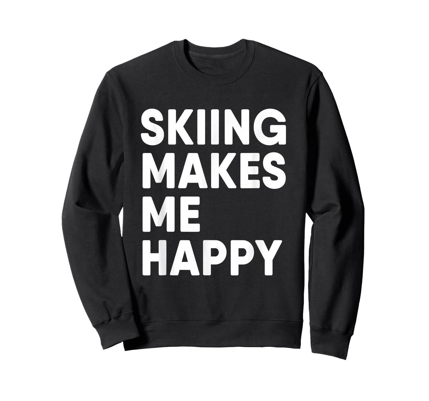 Skiing Makes Me Happy Skiing T-Shirt