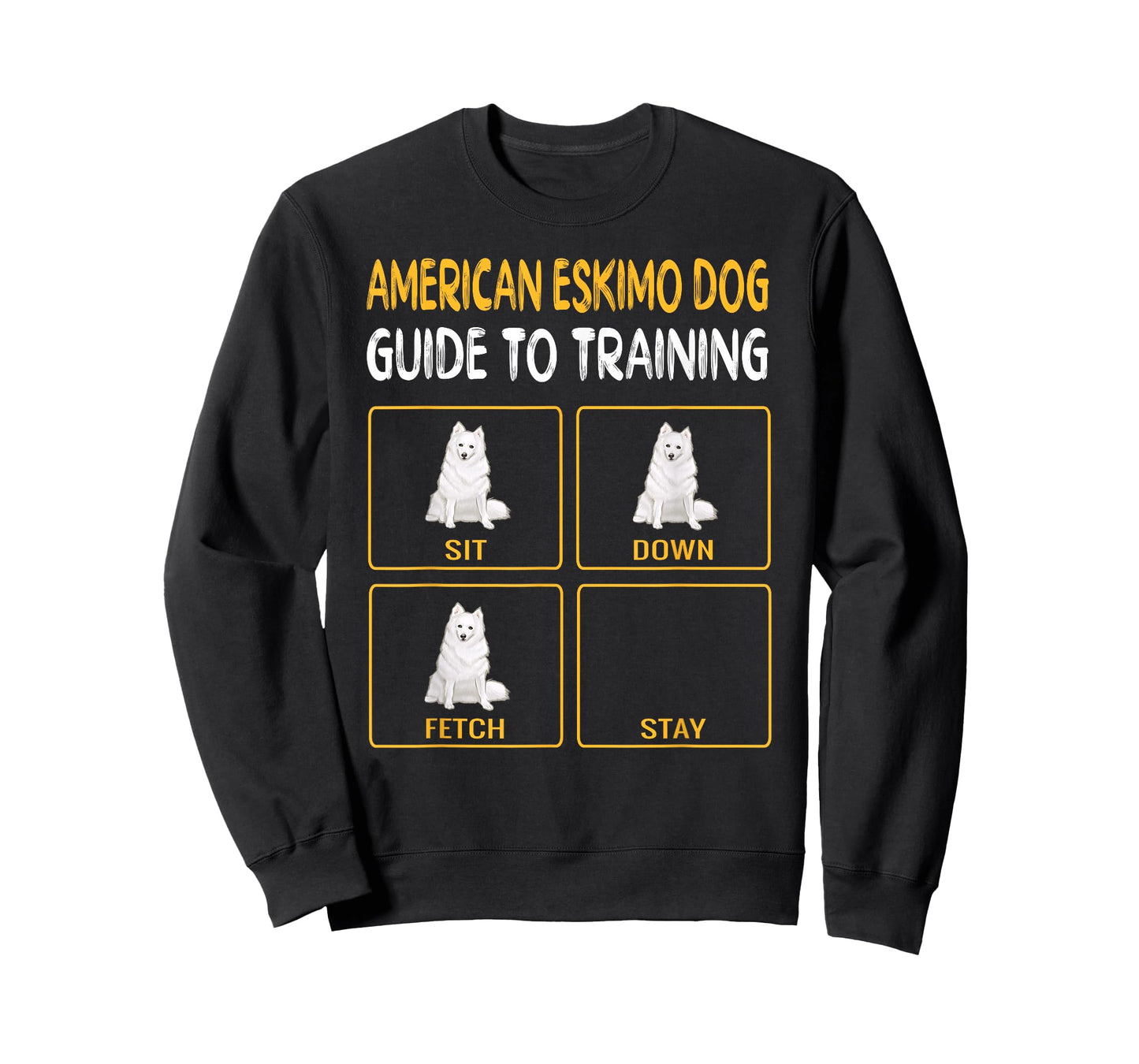 Funny American Eskimo Dog Guide To Training Dog Obedience T-Shirt