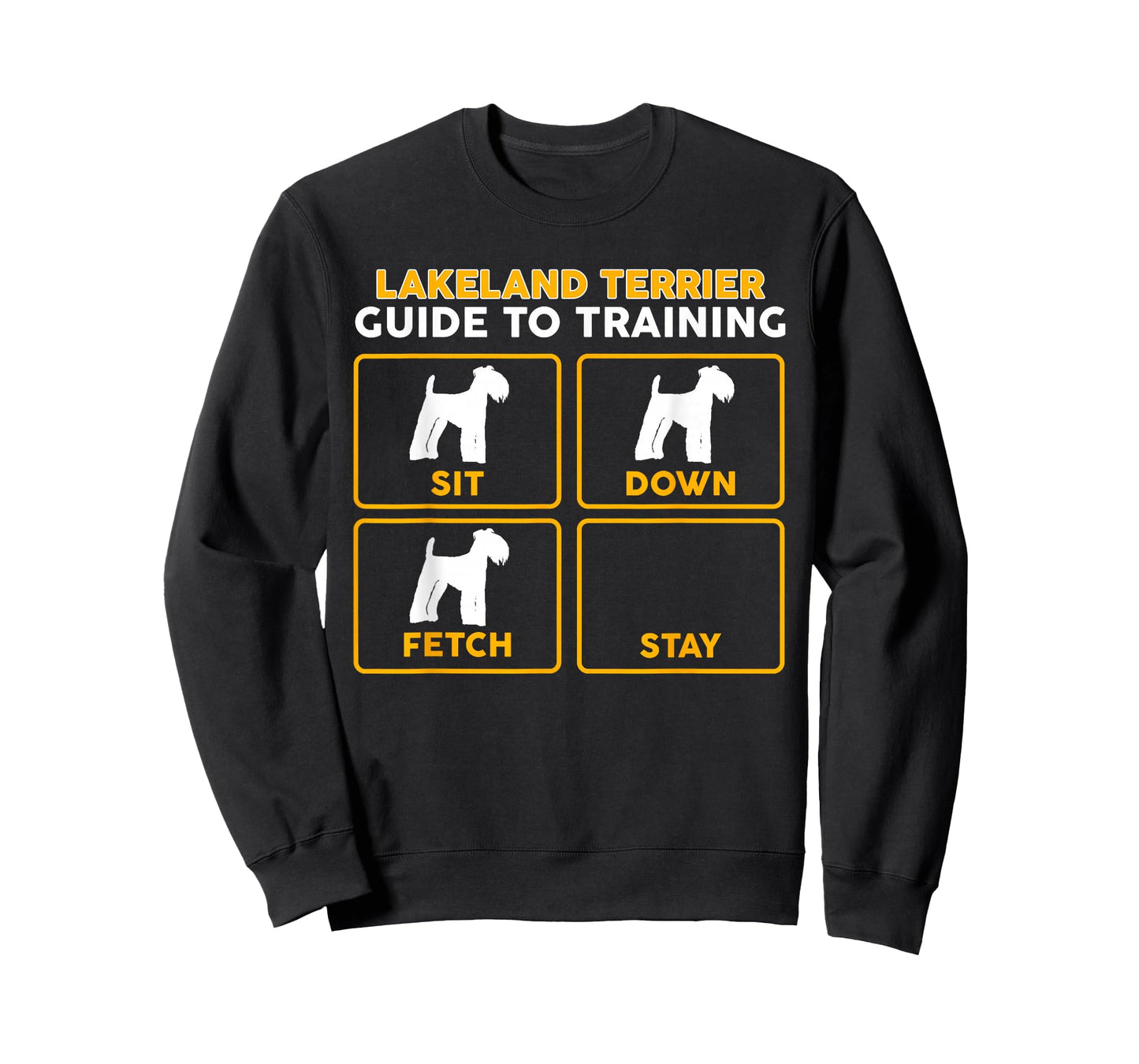 Pupbeats Lakeland Terrier Store Lakeland Terrier Dog Pattern T-Shirt | Funny Guide To Training T-Shirt