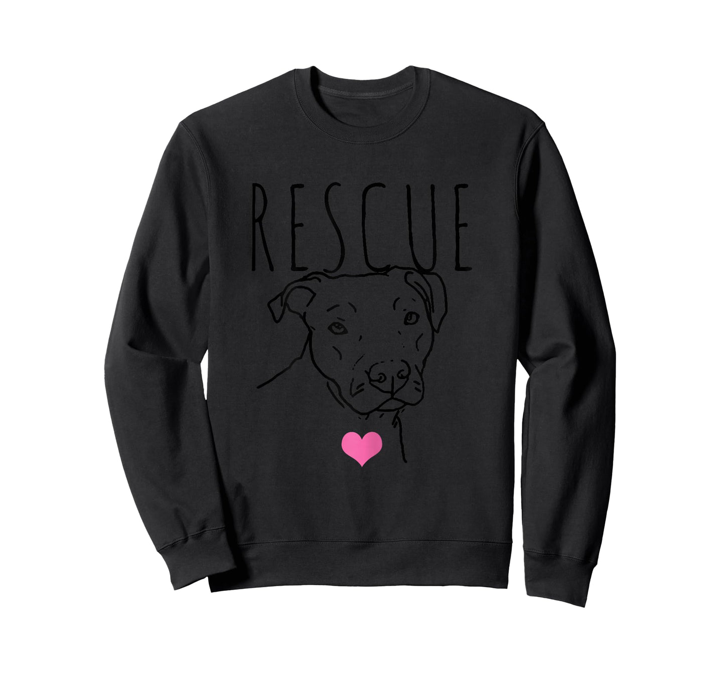 Dog Rescue Pitbull Cute Heart Adopt Pet Animal Dog Lover T-Shirt
