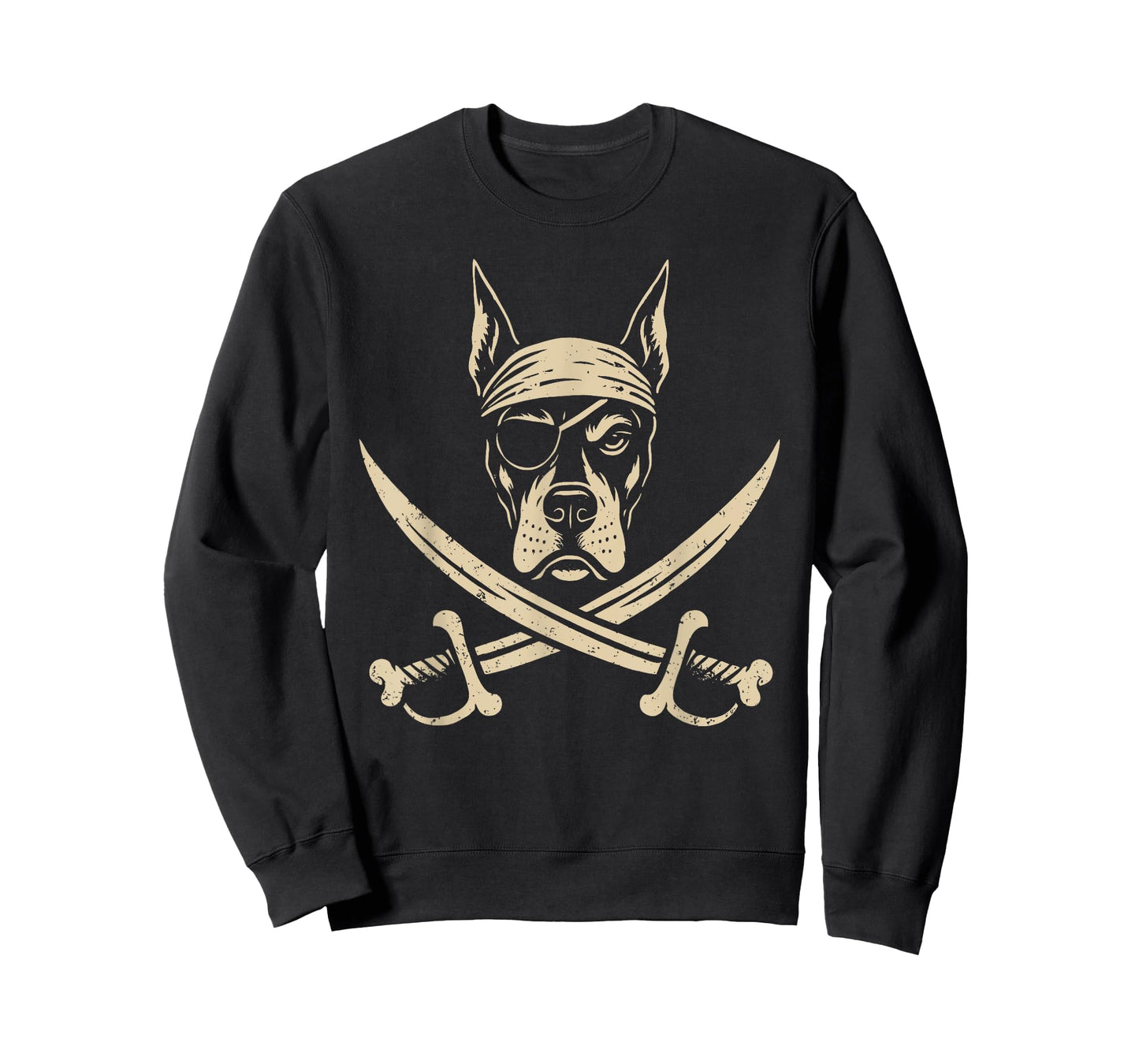 Vintage Pirate Doberman Crossbones Dobie Dog Lover T-Shirt
