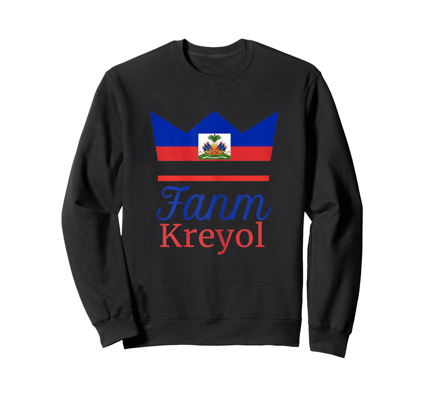 Fanm Kreyol Haitian Pride Haiti Crown Gift Ayiti Flag T-Shirt