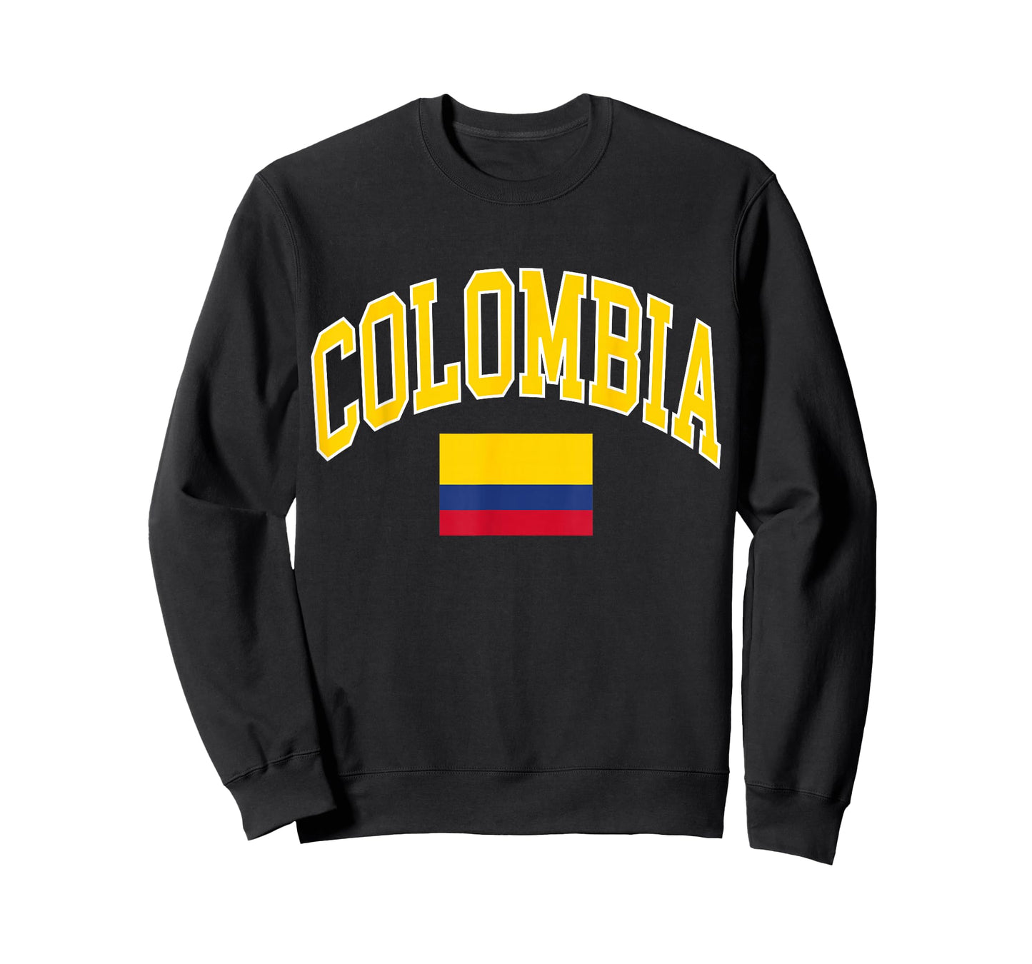 Colombia Designs. Colombia Flag T-Shirt - Unisex-Kids, Black, Small, Short Sleeve