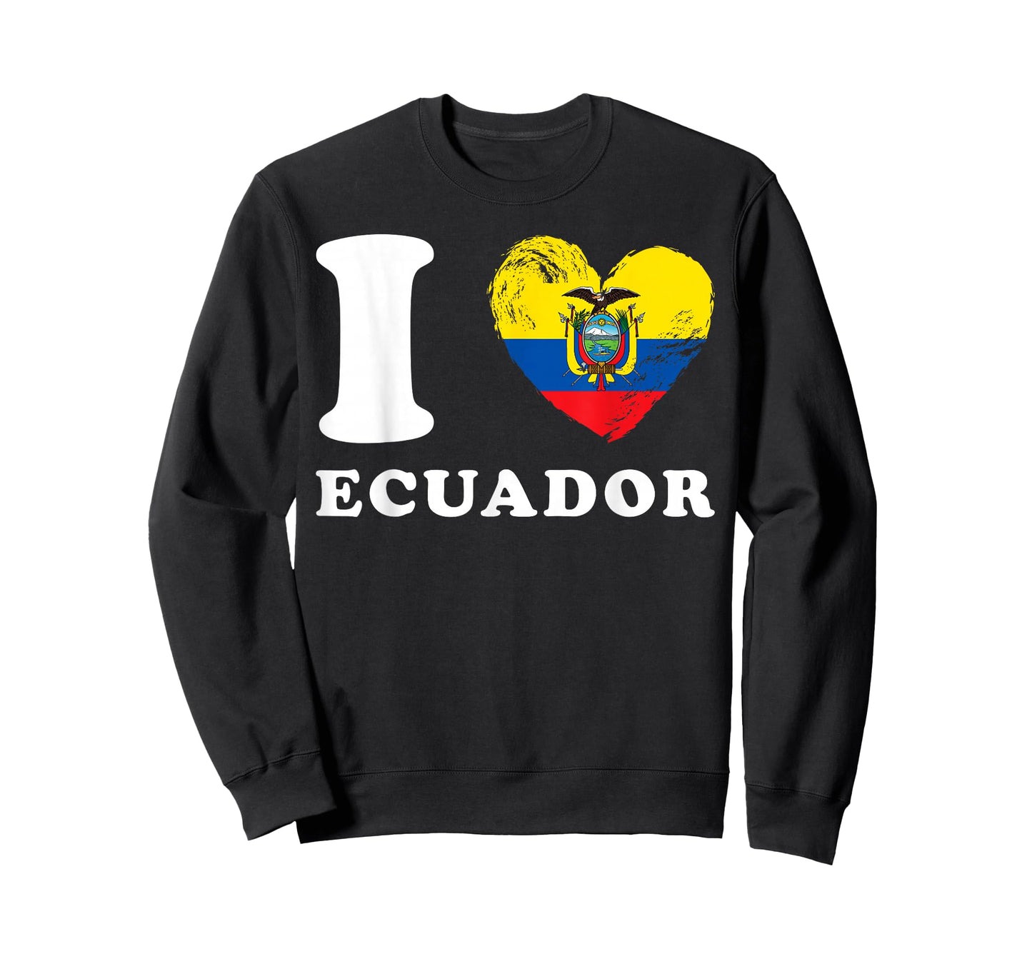 I Love Ecuador - Heart Flag Ecuador T-Shirt