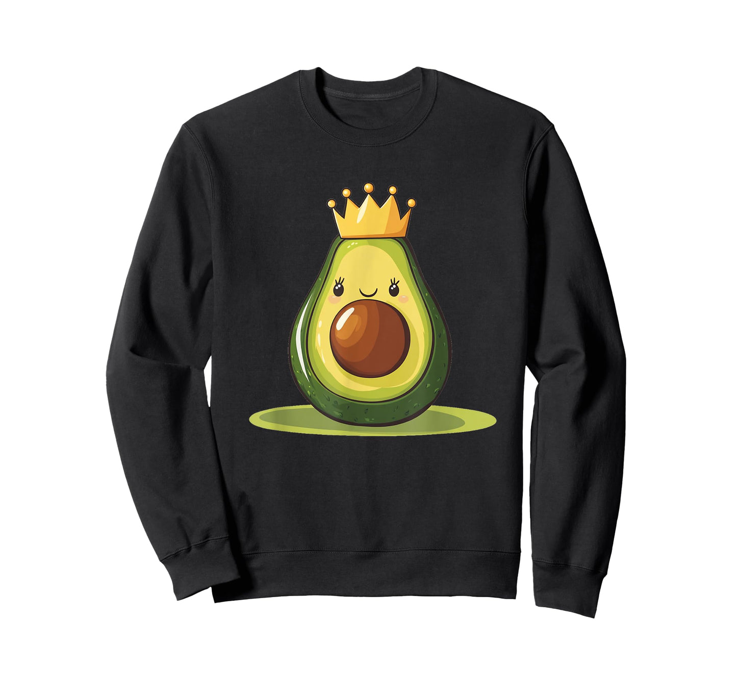 Funny Avocado with Crown for Kingdom and Fruits Lovers T-Shirt