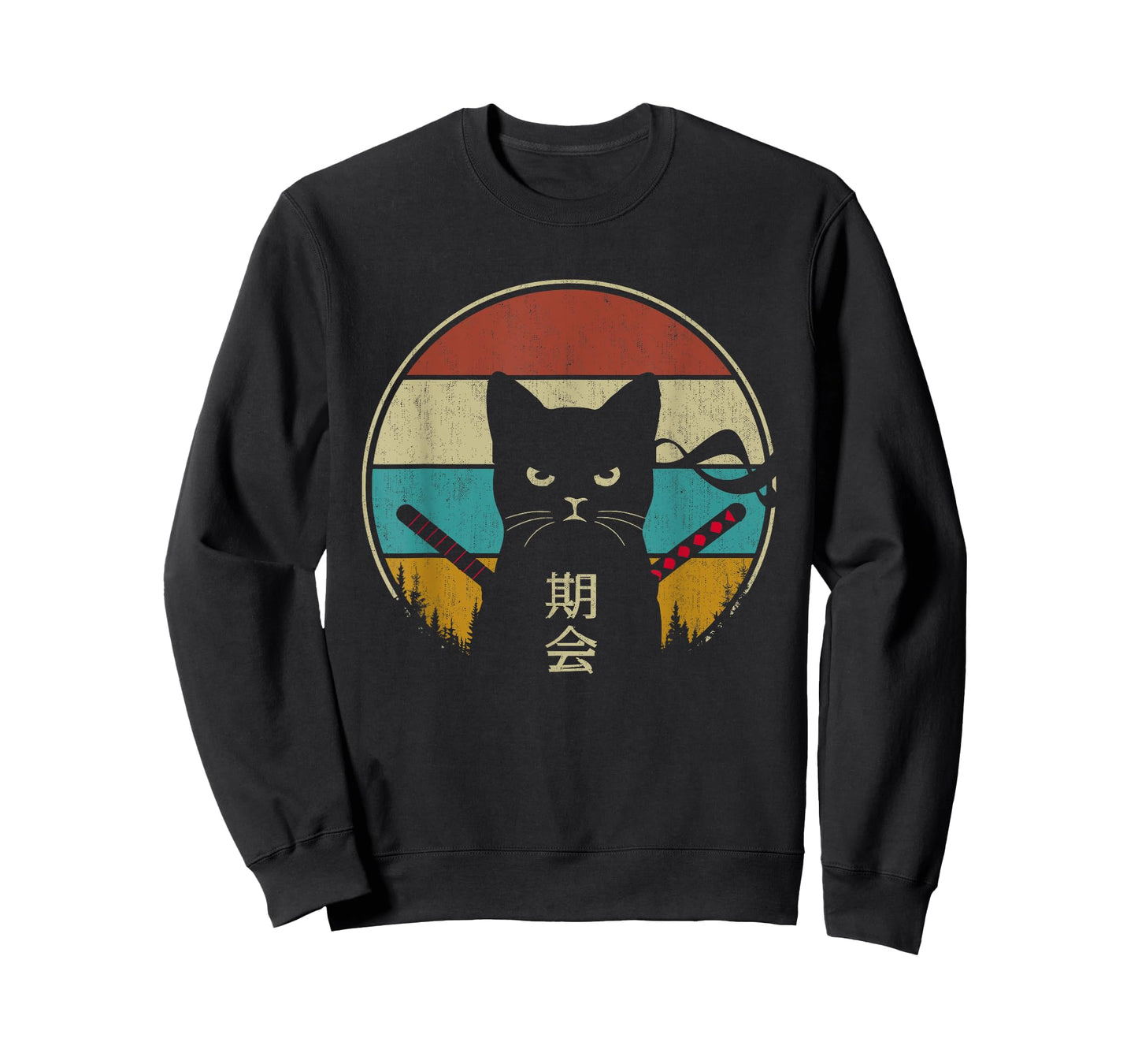 Vintage Japanese Cat Kawaii Retro Style Cat Kitten Lover Men Women Girls Kids T-Shirt