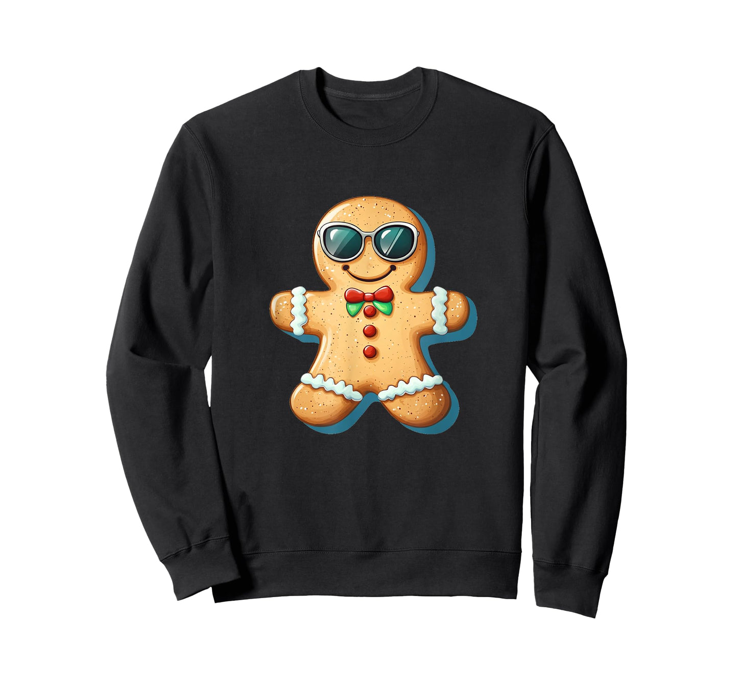 A Smart Gingerbread Man with a Funny Look T-Shirt