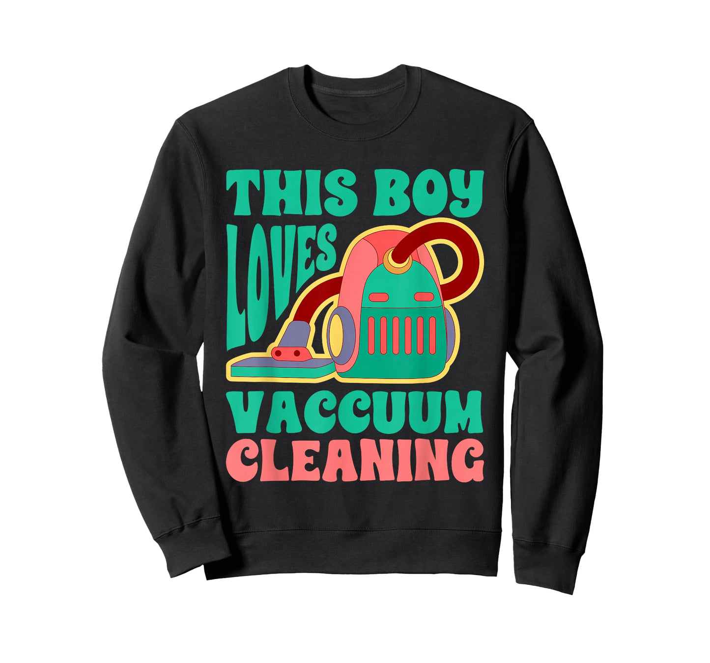 This Boy Loves Vacuum Cleaning Design T-Shirt