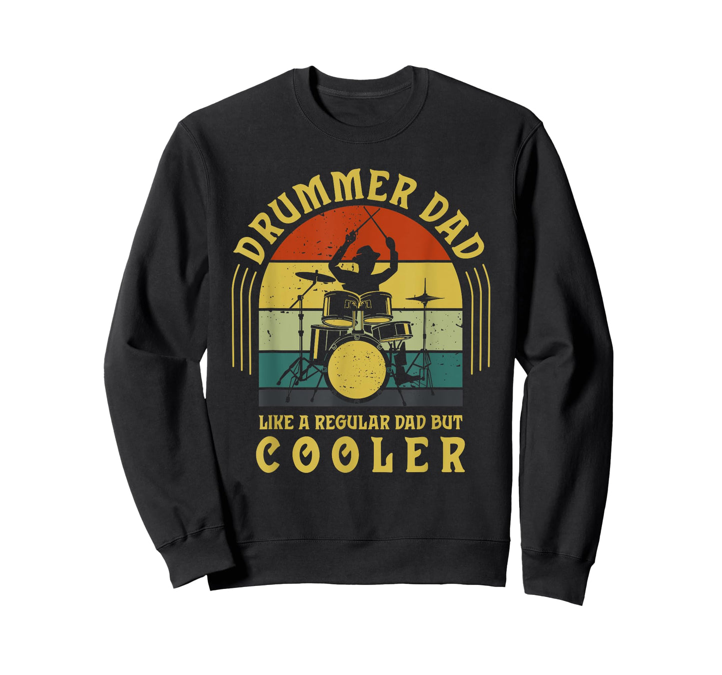 Funny Drummer Dad Art For Men Drumming Daddy Drum Players T-Shirt