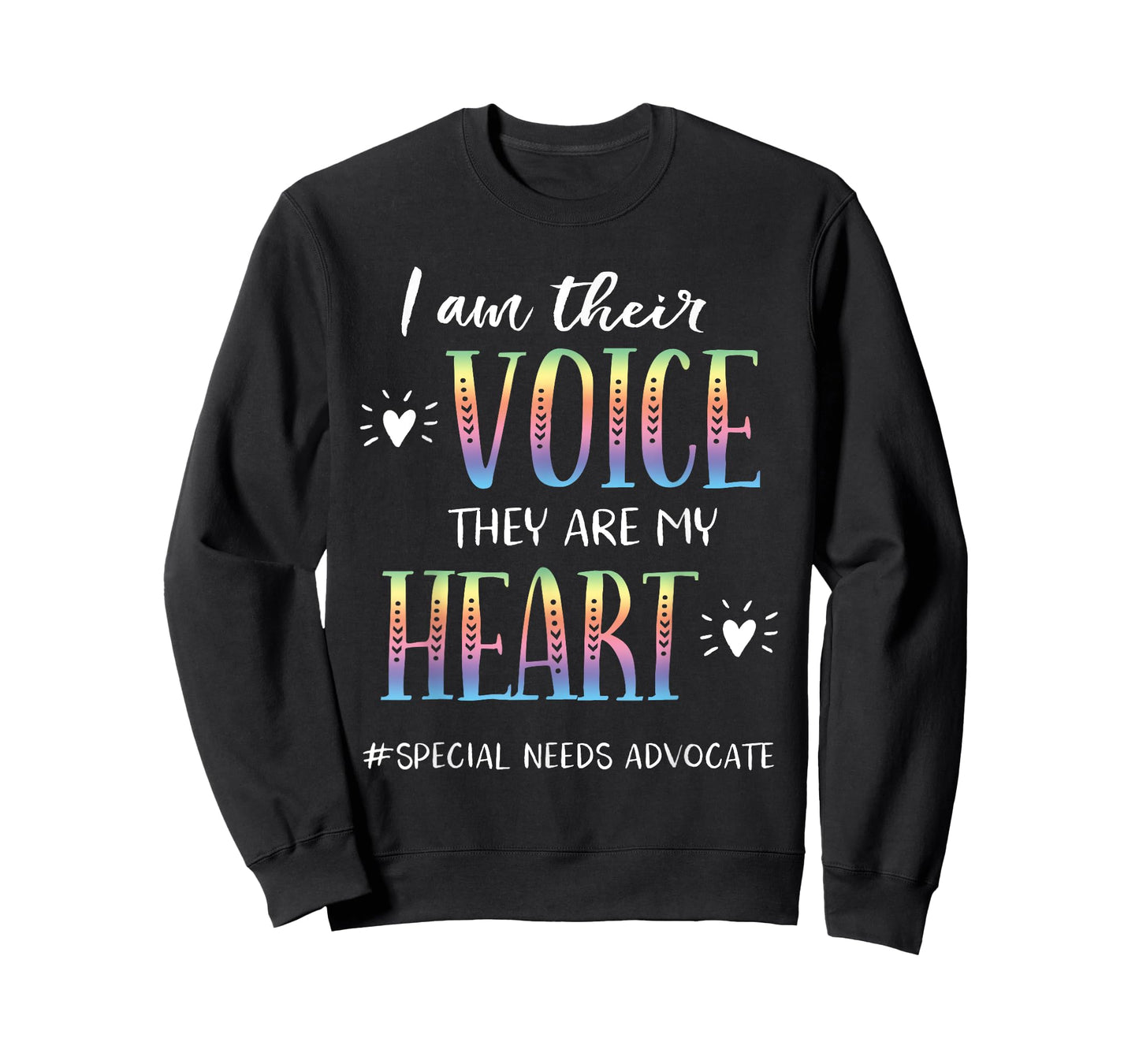 SPED Teacher Special Needs Advocate Gift I Am Their Voice T-Shirt for Men Women