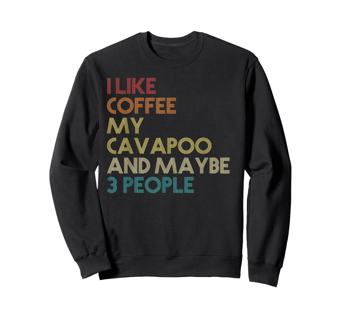 Cavapoo Dog Owner Coffee Lovers Funny Quote Vintage Retro T-Shirt for Men Women