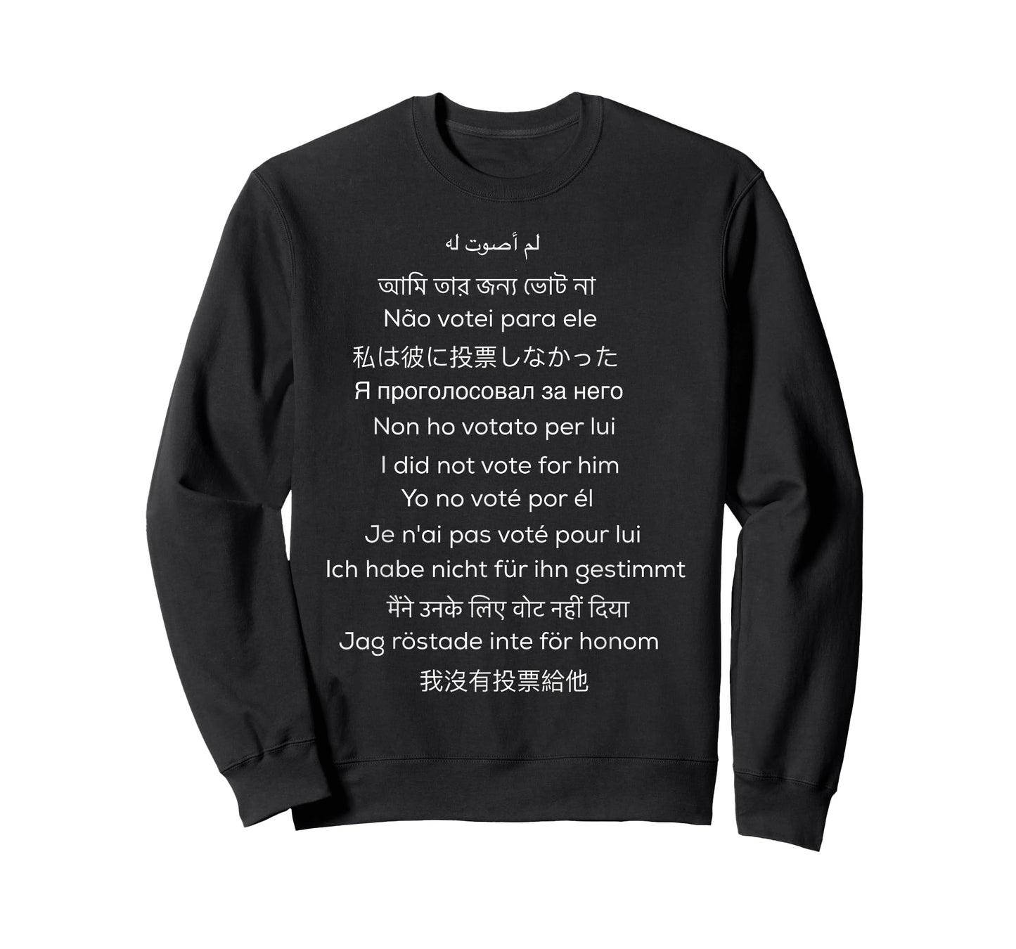 I did not vote for him in many languages T-Shirt