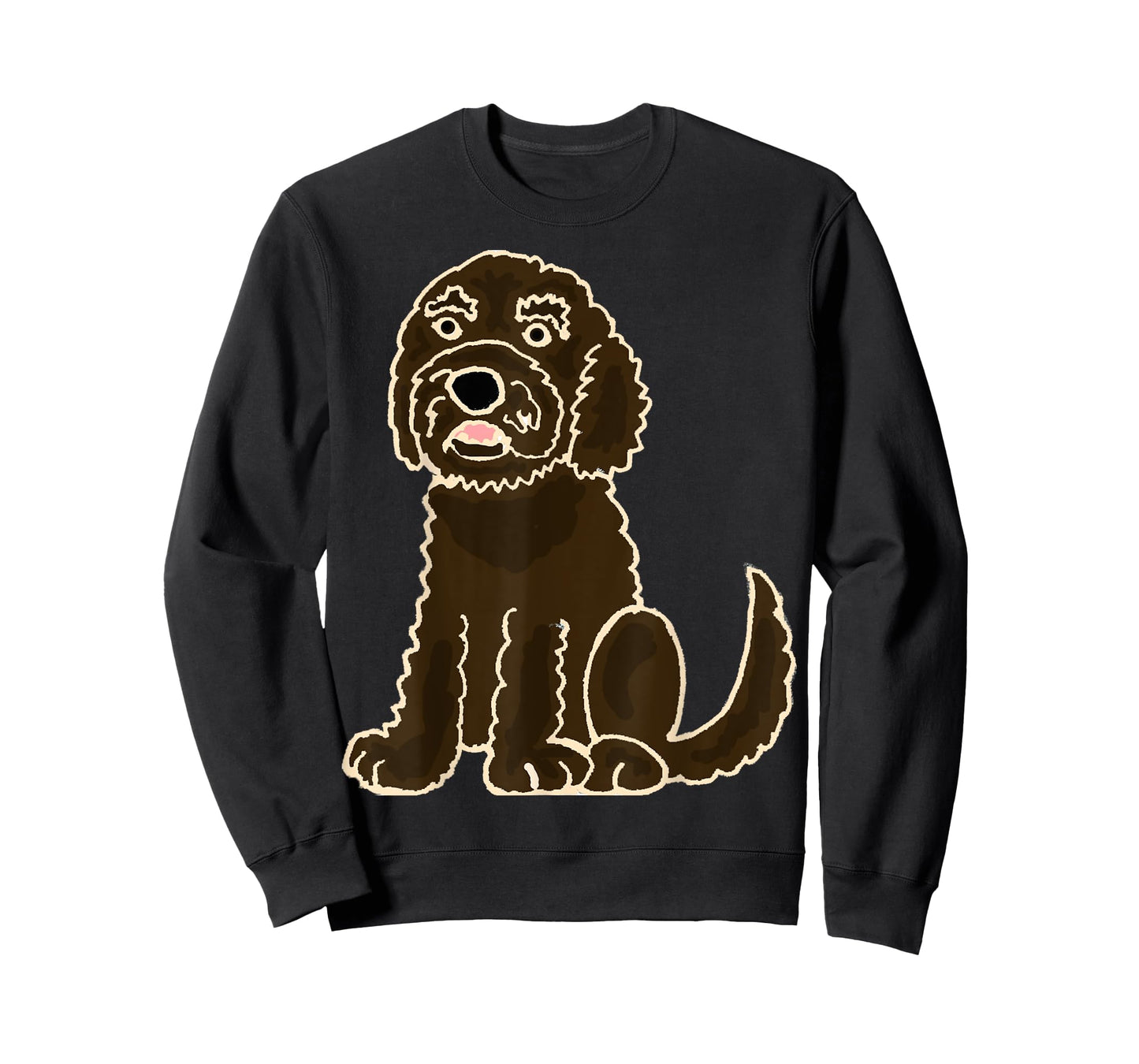 Smiletodaytees Chocolate Labradoodle Dog Men Women Kids T-Shirt