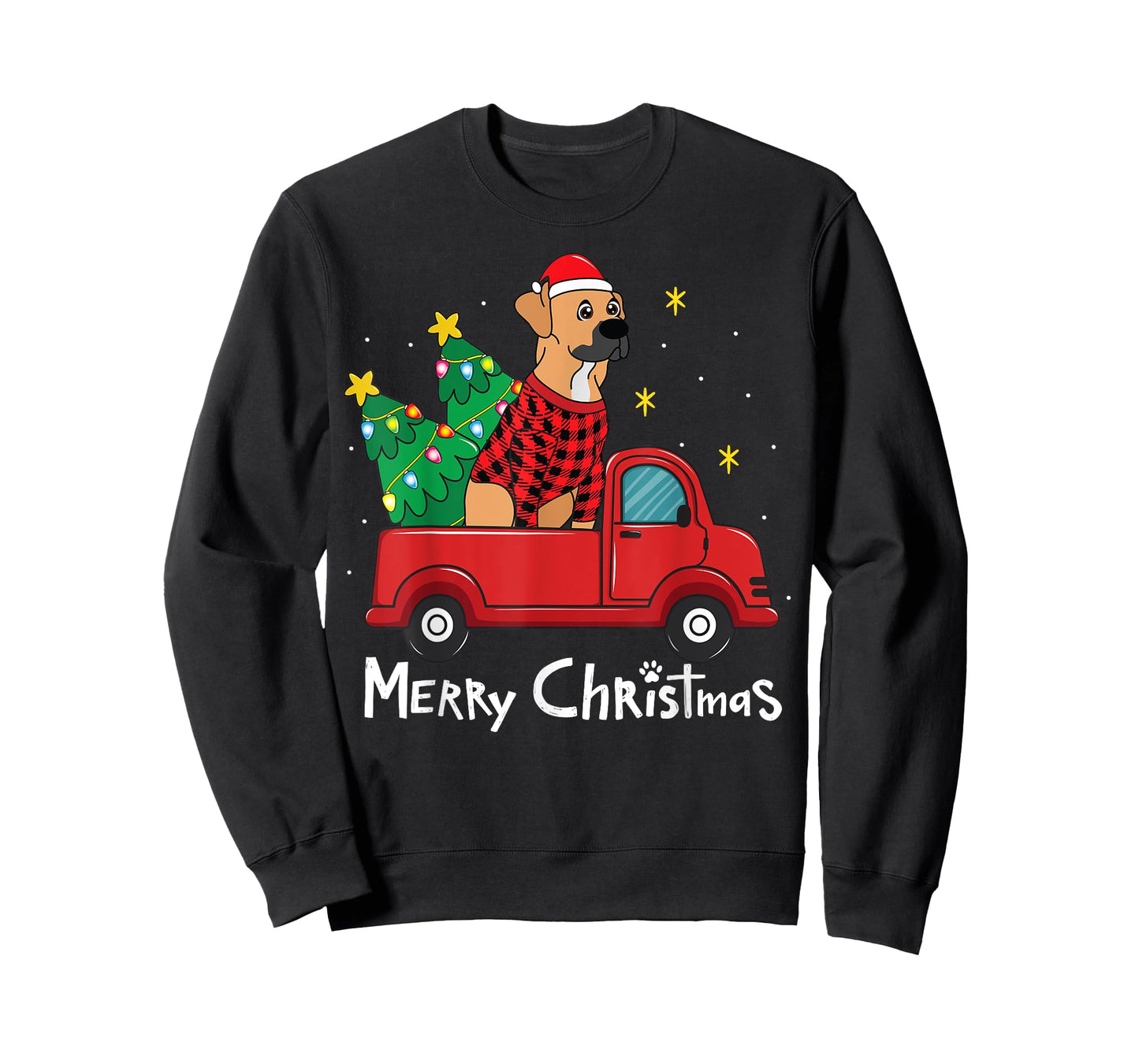 Black Mouth Cur Christmas Funny Gift T-Shirt