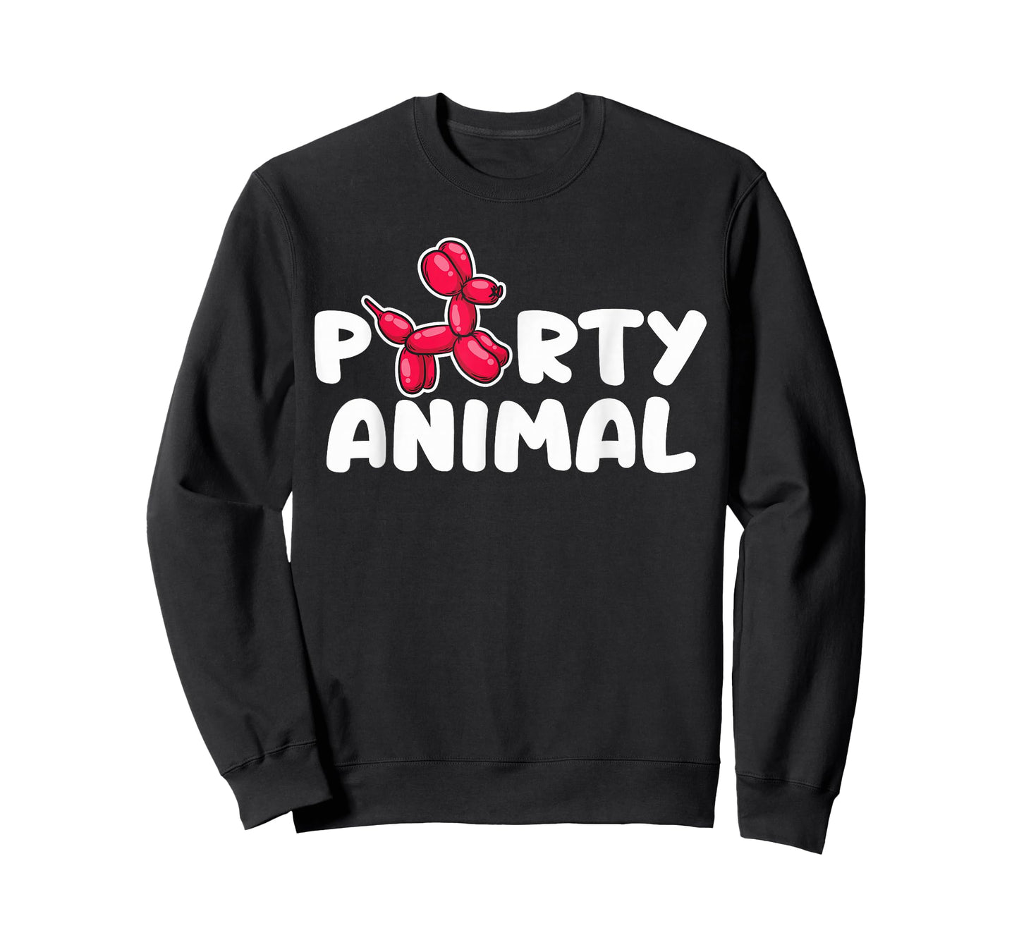 Party Animal - Red Balloon Dog Puppy Surprise T-Shirt