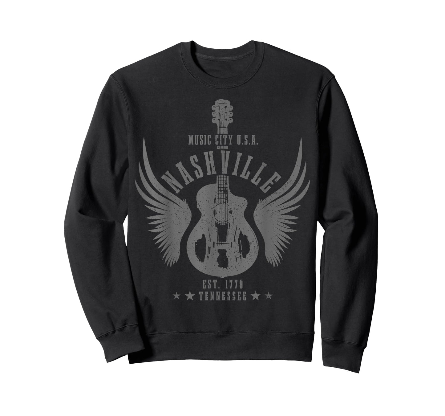 Nashville Guitar TN Tennessee Country Music City Vintage T-Shirt