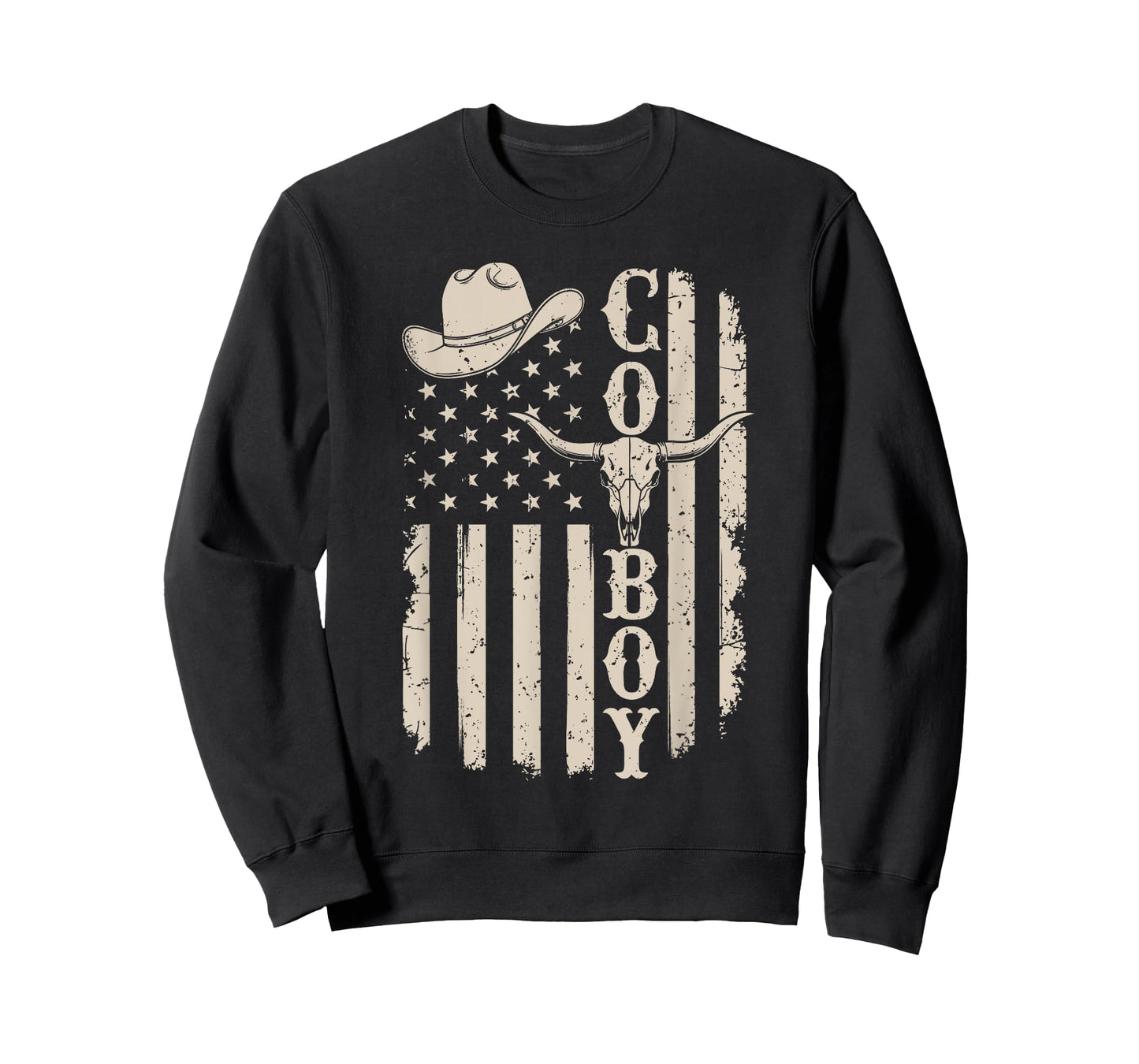 Cowboy US Flag - Country Western Cowpoke Rancher T-Shirt