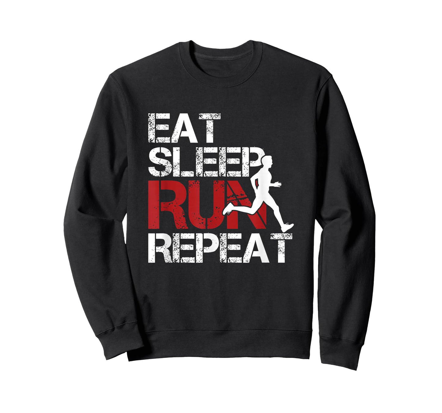 Eat Sleep Run Repeat Track & Field Running T-Shirt T-Shirt