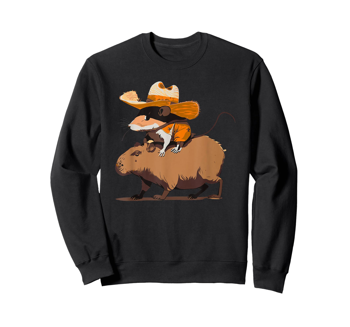 Funny Capybara Cowboy Cowgirl Rodent Mouse Western Country T-Shirt
