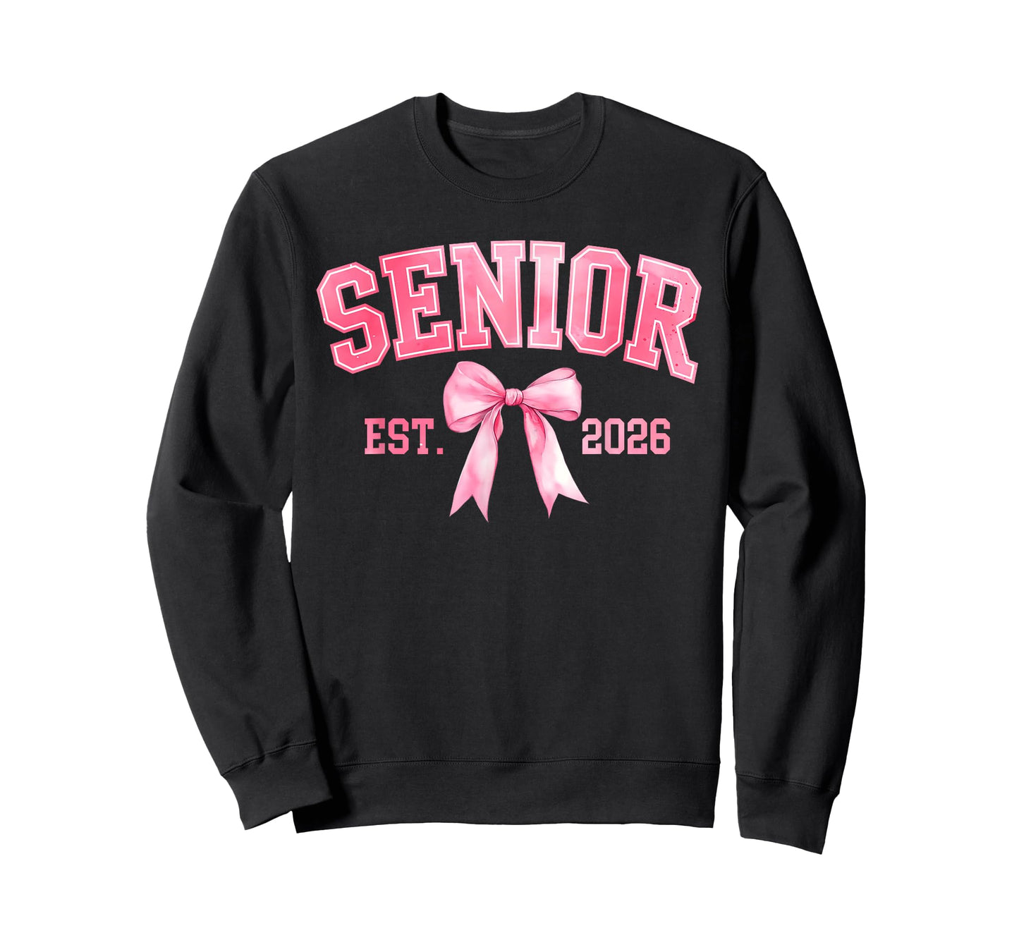 Senior 2026 Coquette Pink Bow Class of 2026 Graduation Girls T-Shirt