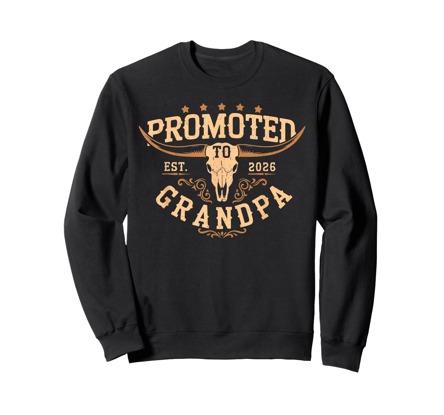 Promoted to Grandpa Est 2026 Cowboy First Time Grandpa 2026 T-Shirt